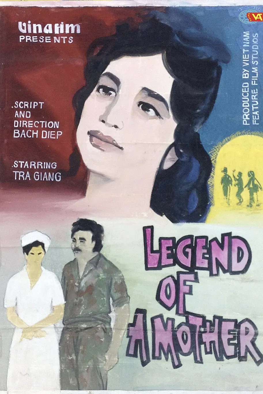 Poster chính thức của phim "Huyền Thoại Về Người Mẹ" (The Legend of the Mother - 1987), với sự tham gia của diễn viên Trà Giang và Trọng Khôi.