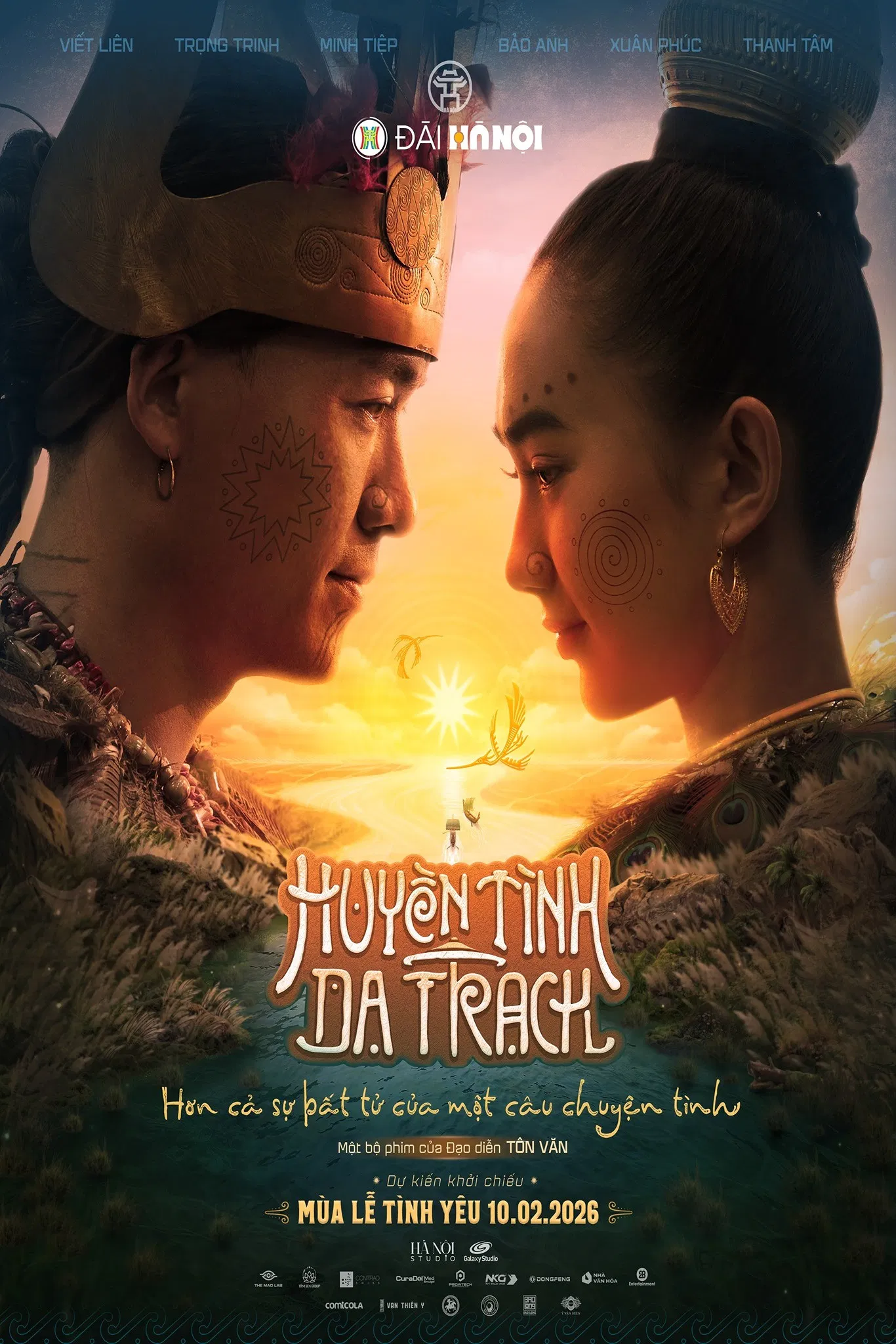 Poster chính thức của phim Phim Giả Tượng, Phim Tình Cảm "Huyền Tình Dạ Trạch" (Huyền Tình Dạ Trạch - 2026), với sự tham gia của diễn viên Xuân Phúc và Viết Liên.