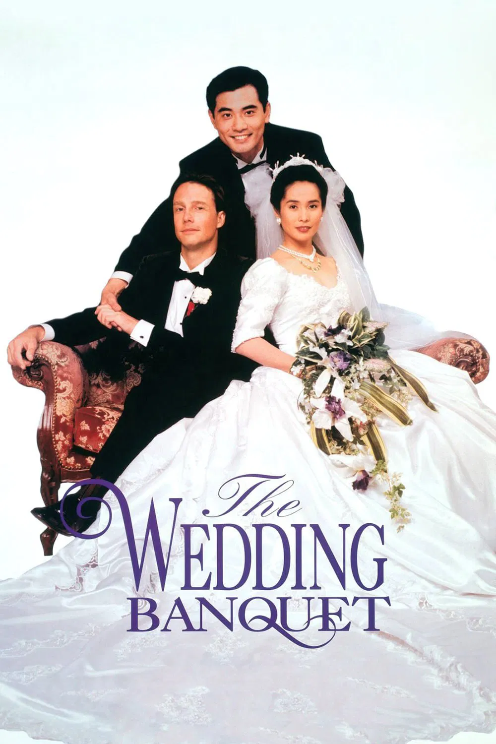 Poster chính thức của phim Phim Hài, Phim Tâm Lý "Hỷ yến" (The Wedding Banquet - 1993), với sự tham gia của diễn viên Winston Chao và Gua Ah-leh.