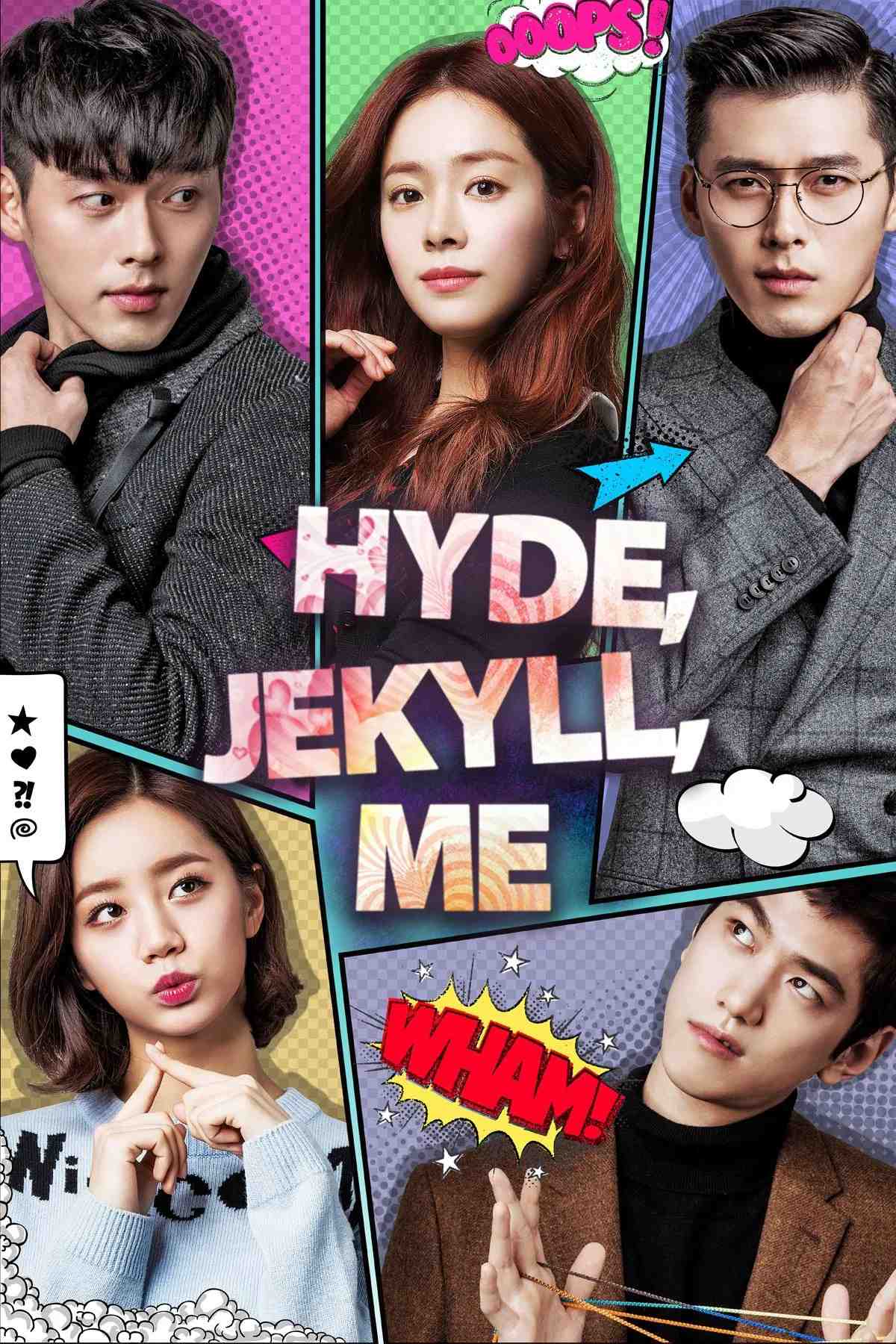 Poster chính thức của phim Phim Hài, Phim Tâm Lý "Hyde, Jekyll và tôi" (Hyde, Jekyll, Me - 2015), với sự tham gia của diễn viên Hyun Bin và Han Ji-min.