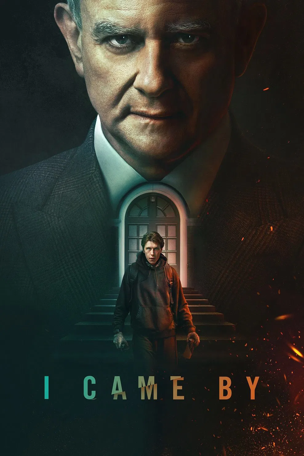Poster chính thức của phim Phim Hình Sự, Phim Giật Gân "I Came By" (I Came By - 2022), với sự tham gia của diễn viên George MacKay và Percelle Ascott.