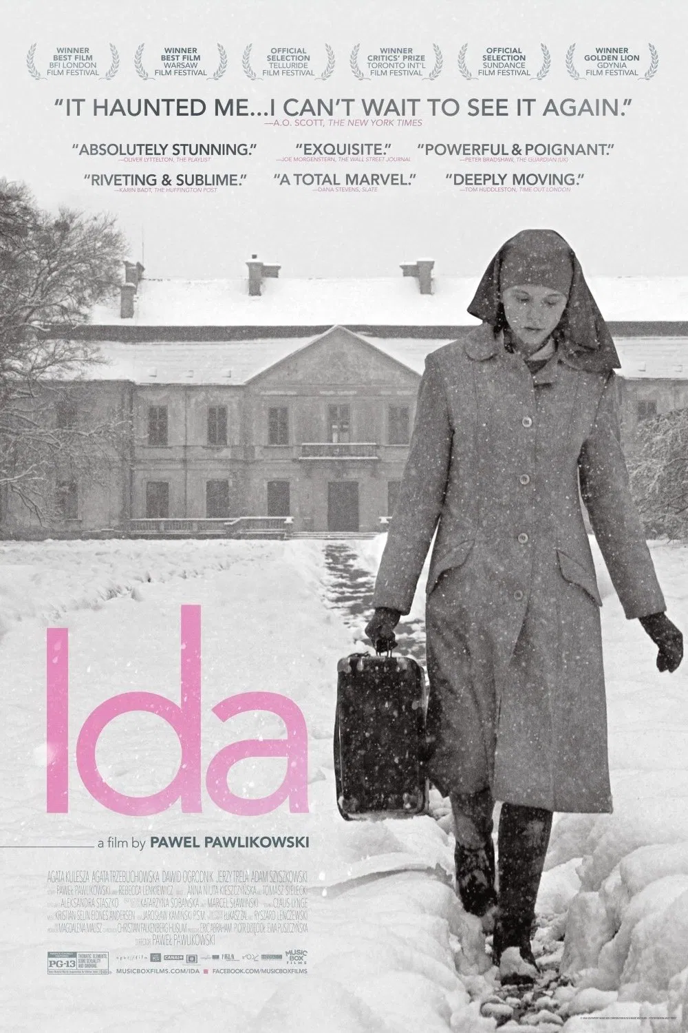Poster chính thức của phim Phim Tâm Lý, Phim Lịch Sử "Ida" (Ida - 2013), với sự tham gia của diễn viên Agata Trzebuchowska và Agata Kulesza.