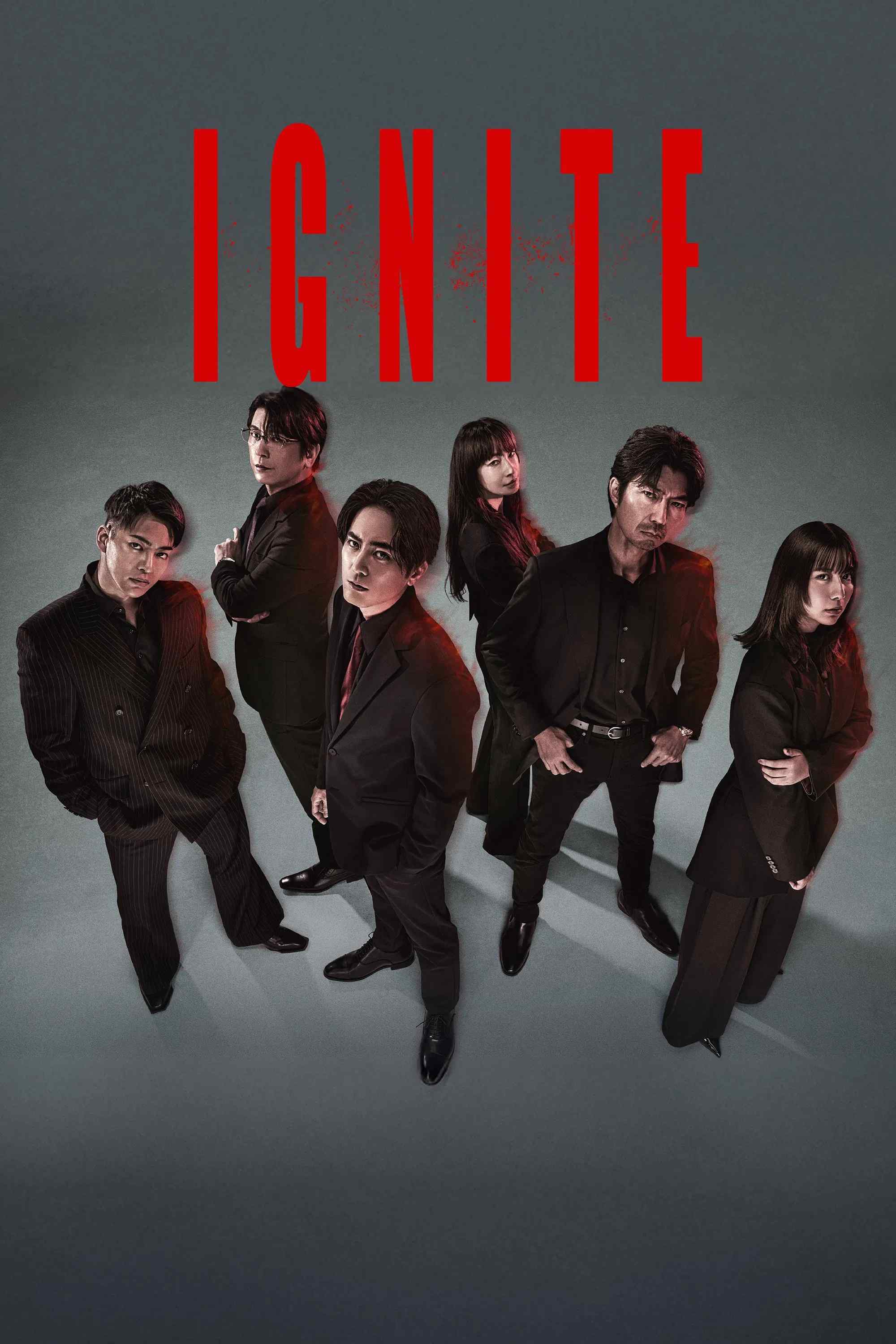 Poster chính thức của phim Phim Hình Sự "Ignite" (Ignite - 2025), với sự tham gia của diễn viên Shotaro Mamiya và Toru Nakamura.