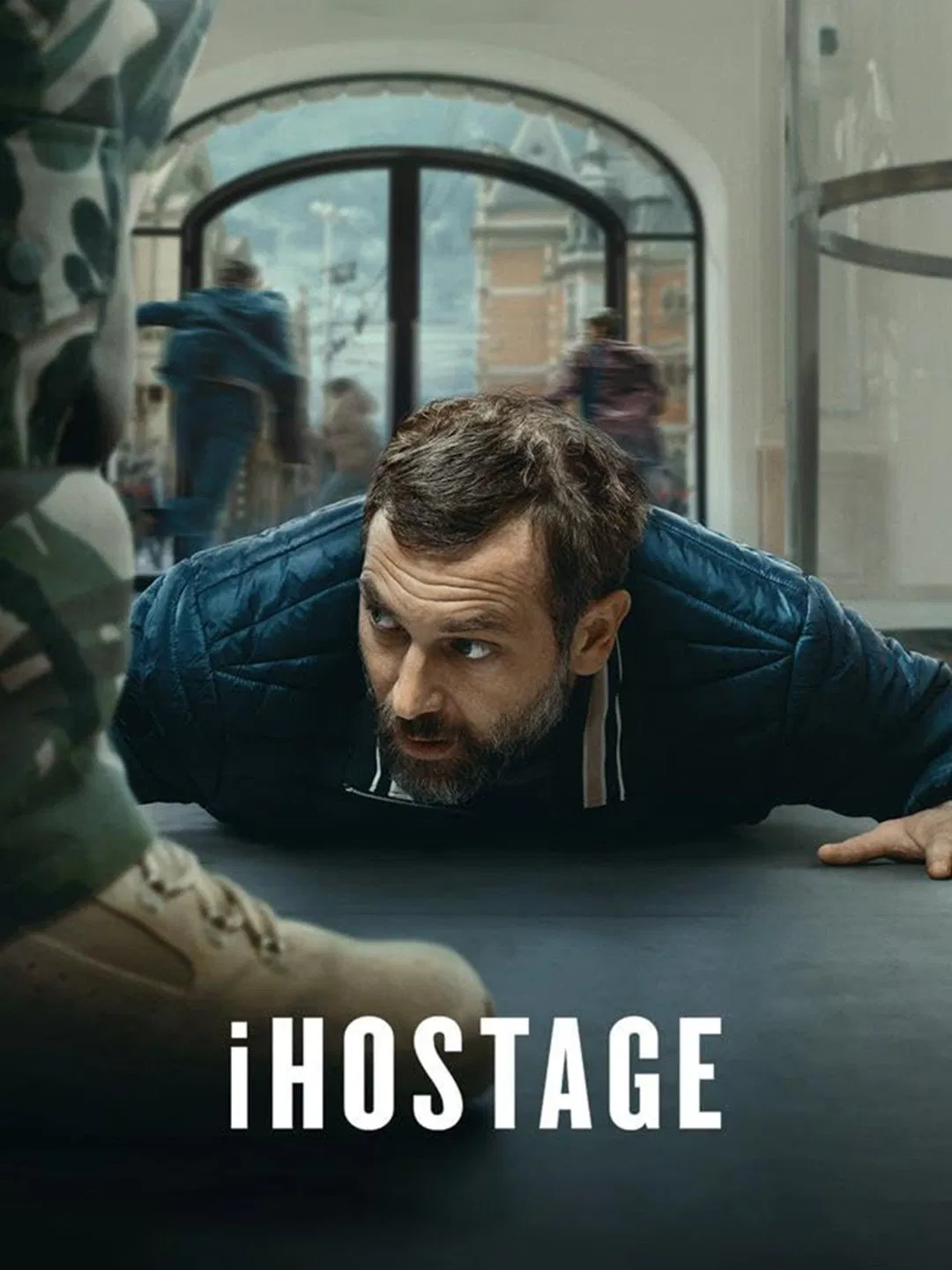 Poster chính thức của phim Phim Giật Gân, Phim Hình Sự "iHostage" (iHostage - 2025), với sự tham gia của diễn viên Soufiane Moussouli và Admir Šehović.