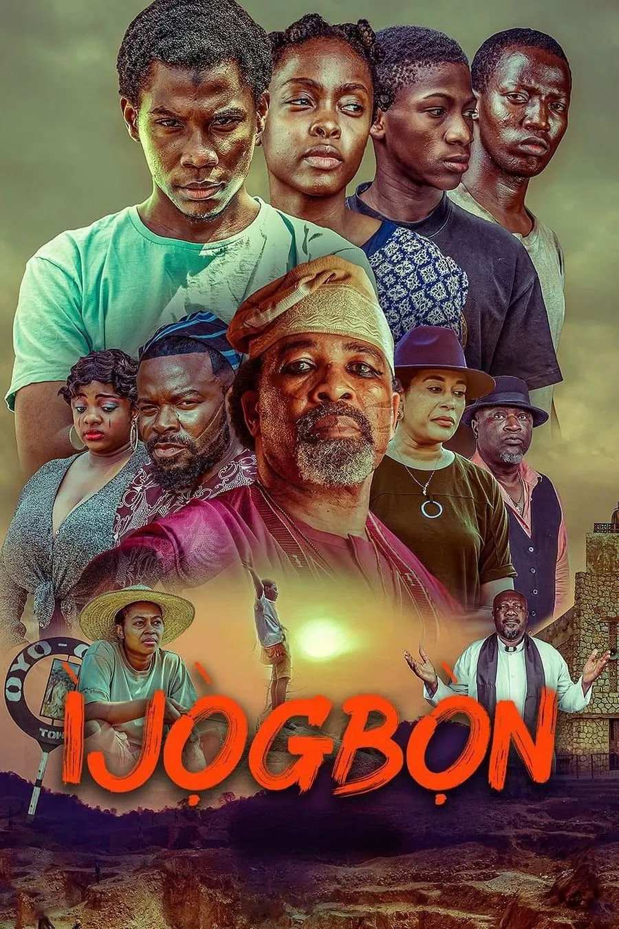 Poster chính thức của phim Phim Tâm Lý "Ijogbon" (Ìjọ̀gbọ̀n - 2023), với sự tham gia của diễn viên Ruby Akubueze và Yemi Solade.