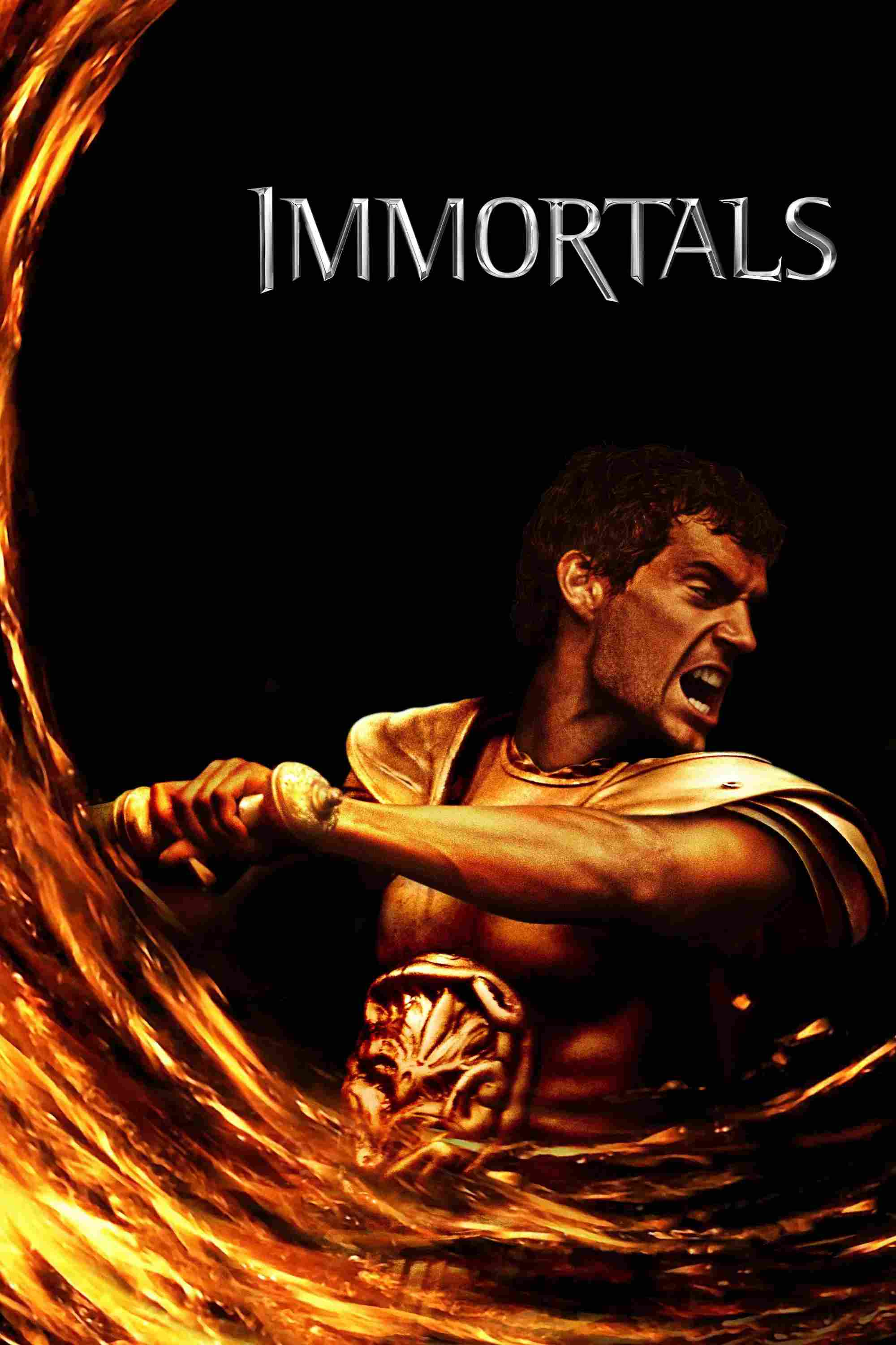 Poster chính thức của phim Phim Giả Tượng, Phim Hành Động "Immortals" (Immortals - 2011), với sự tham gia của diễn viên Henry Cavill và Mickey Rourke.