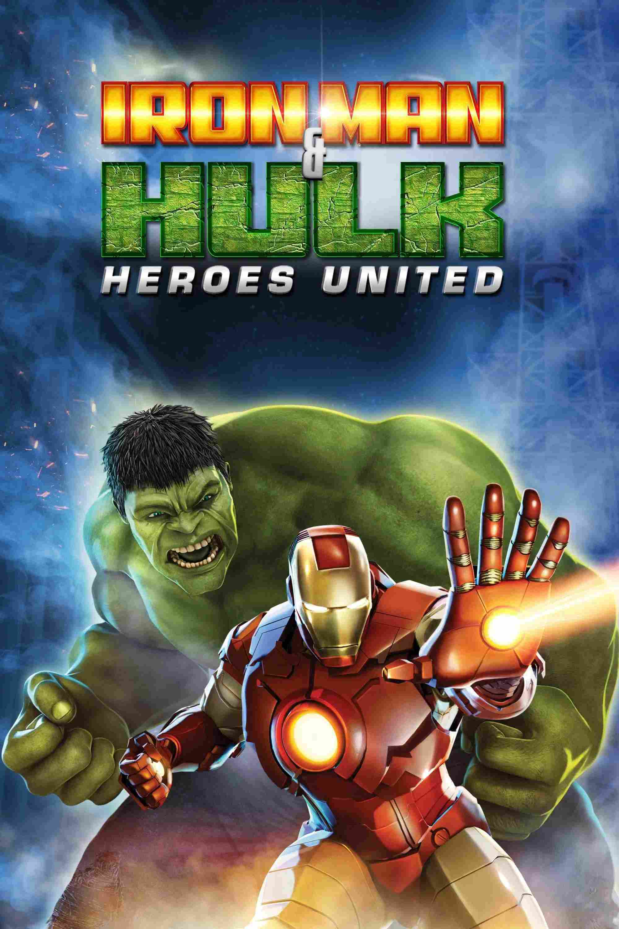 Poster chính thức của phim Phim Hành Động, Phim Phiêu Lưu "Iron Man & Hulk: Heroes United" (Iron Man & Hulk: Heroes United - 2013), với sự tham gia của diễn viên Adrian Pasdar và Fred Tatasciore.