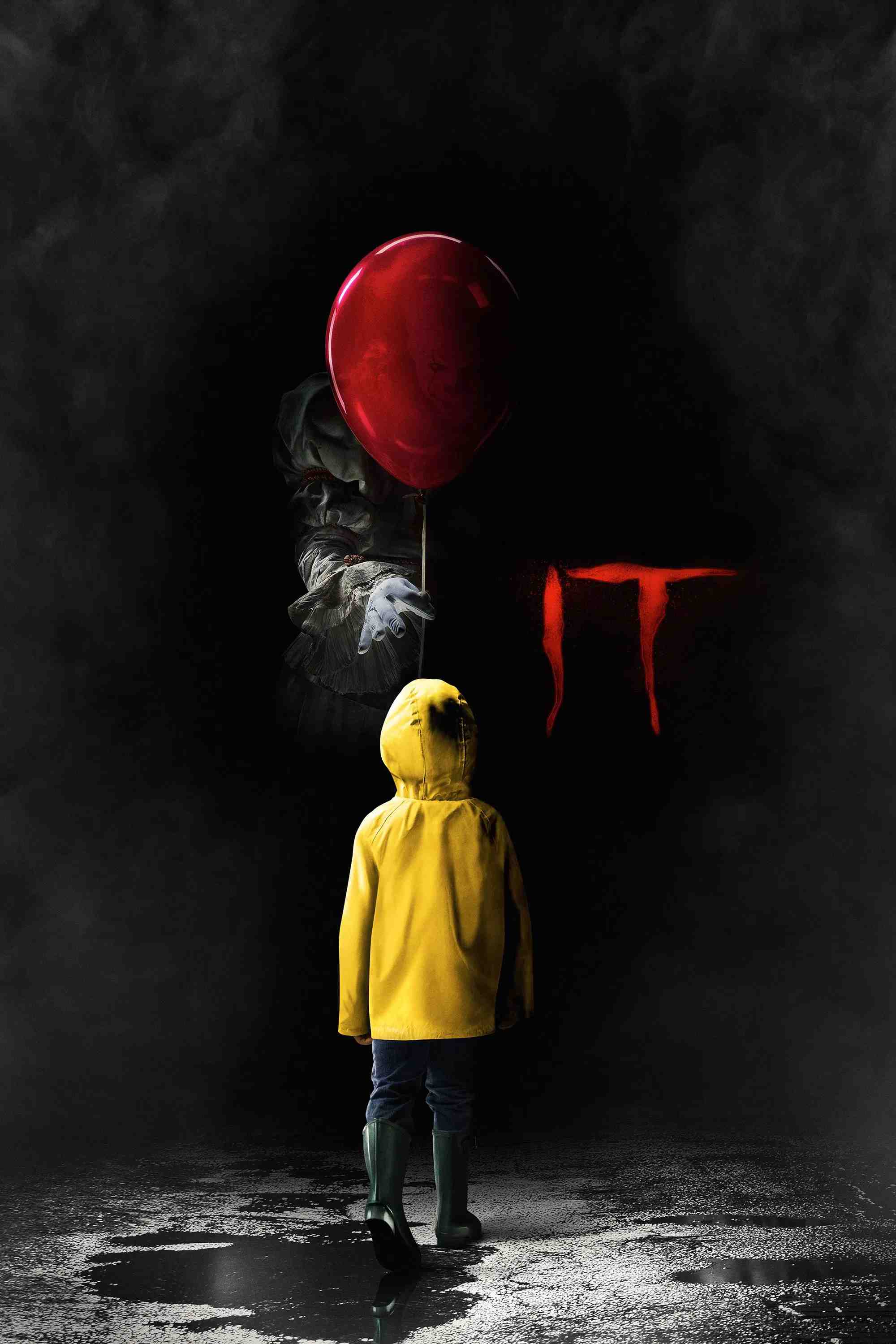 Poster chính thức của phim Phim Kinh Dị, Phim Giật Gân "It: Chapter One" (It - 2017), với sự tham gia của diễn viên Jaeden Martell và Jeremy Ray Taylor.
