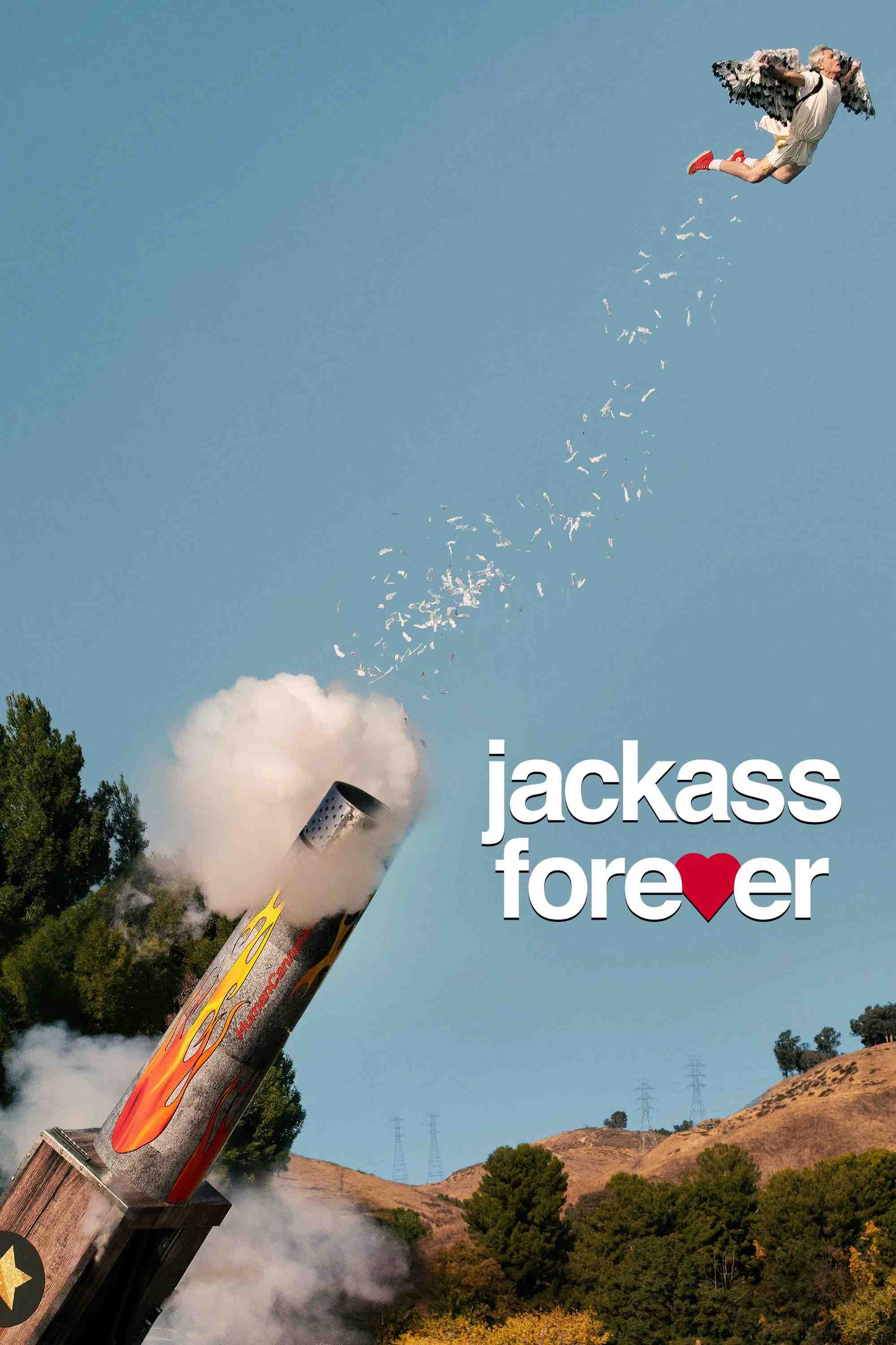 Poster chính thức của phim Phim Hành Động, Phim Hài "Jackass Forever" (Jackass Forever - 2022), với sự tham gia của diễn viên Johnny Knoxville và Steve-O.
