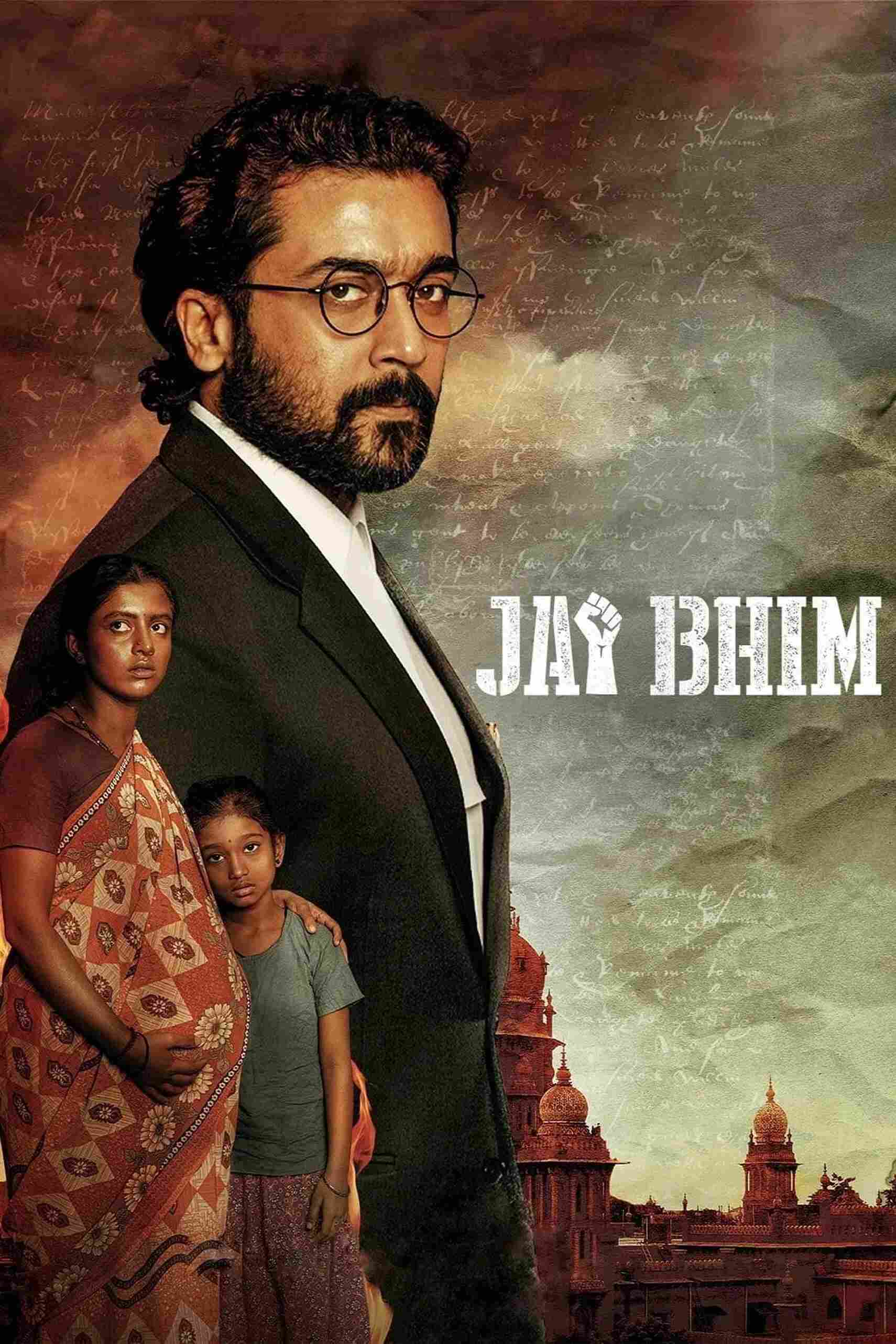 Poster chính thức của phim Phim Hình Sự, Phim Tâm Lý "Jai Bhim" (Jai Bhim - 2021), với sự tham gia của diễn viên Suriya và Lijomol Jose.