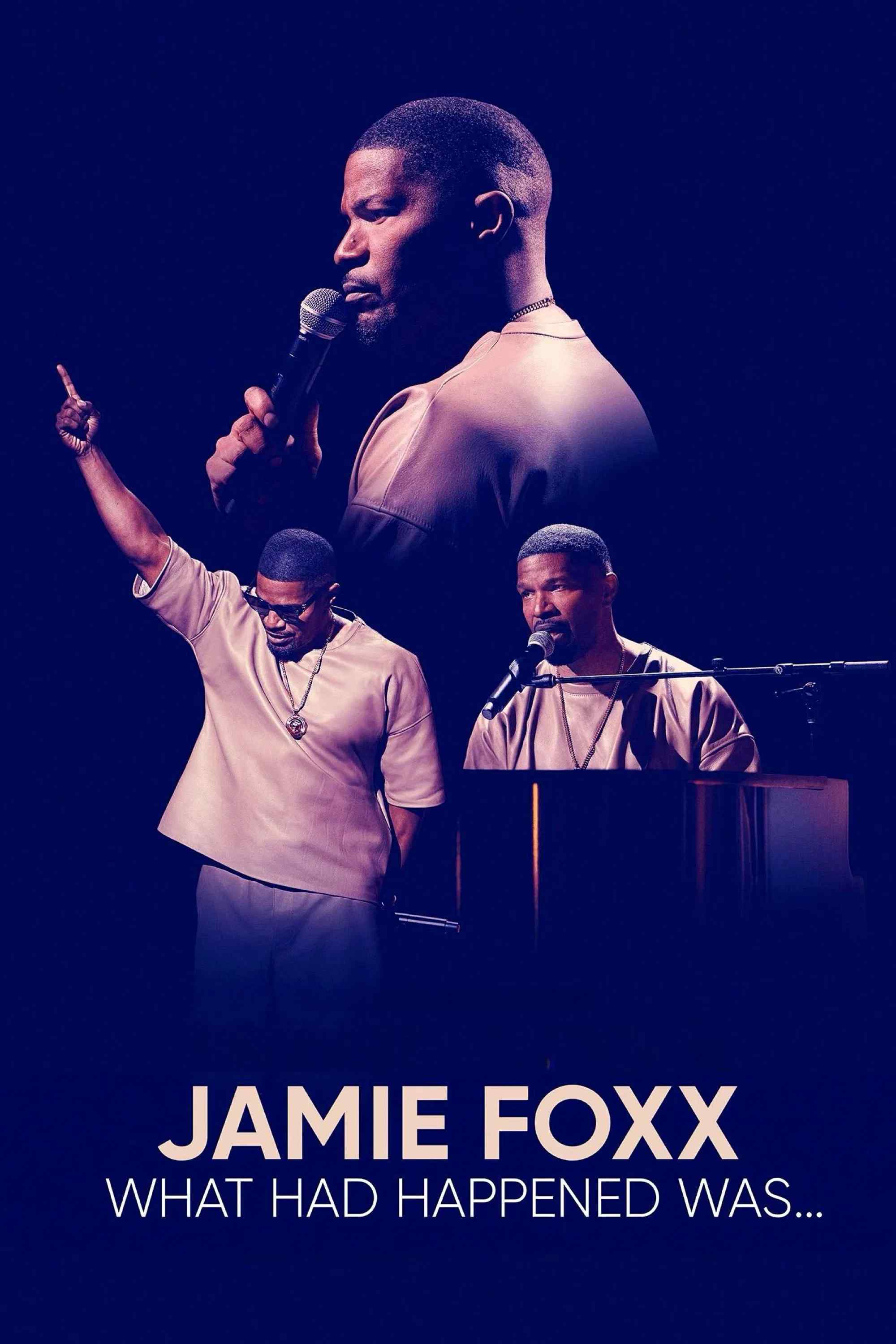 Poster chính thức của phim Phim Hài, Phim Tài Liệu "Jamie Foxx Chuyện Gì Đã Xảy Ra" (Jamie Foxx: What Had Happened Was... - 2024), với sự tham gia của diễn viên Jamie Foxx và Corinne Foxx.
