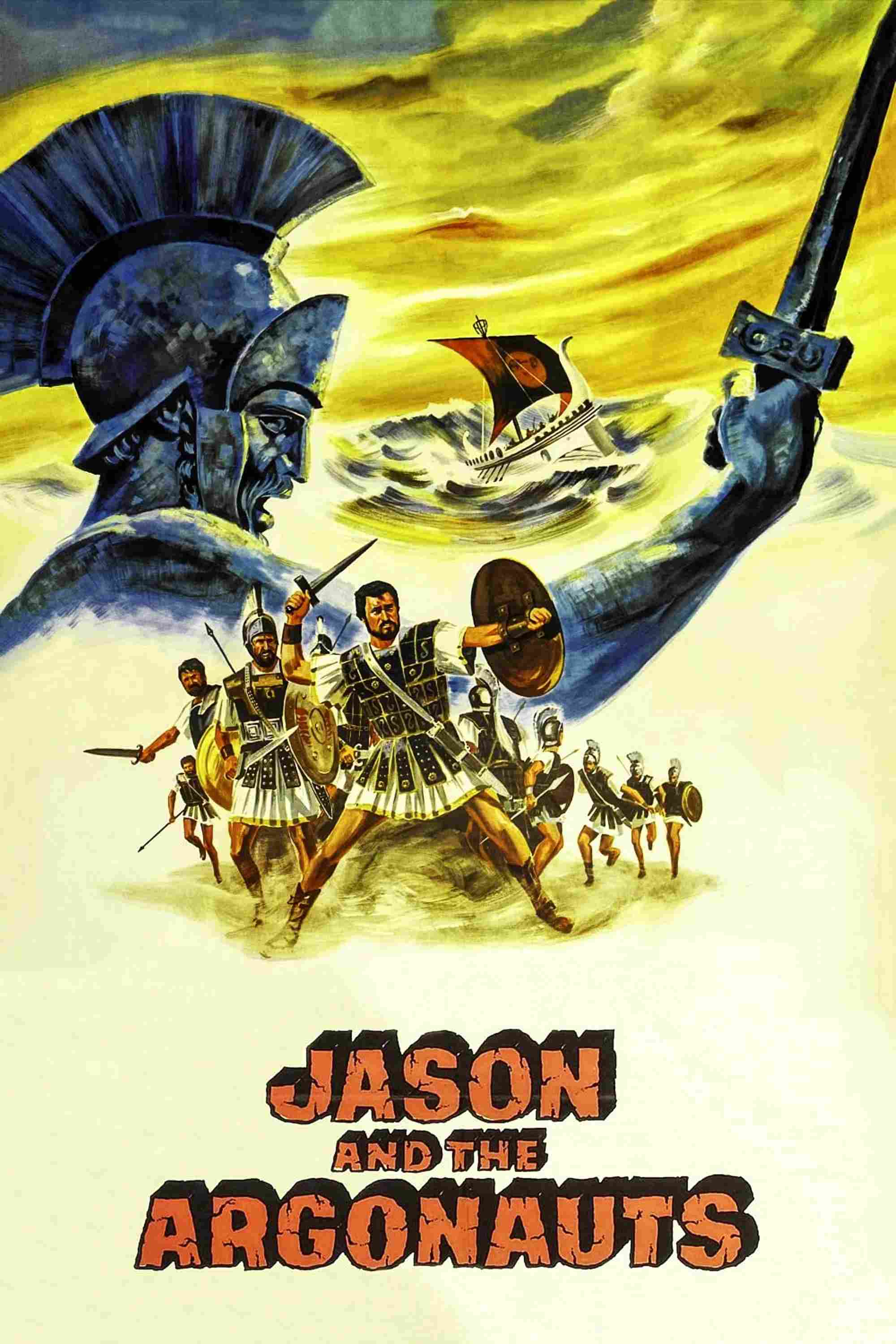 Poster chính thức của phim Phim Phiêu Lưu, Phim Gia Đình "Jason Và Bộ Lông Cừu Vàng" (Jason and the Argonauts - 1963), với sự tham gia của diễn viên Todd Armstrong và Nancy Kovack.