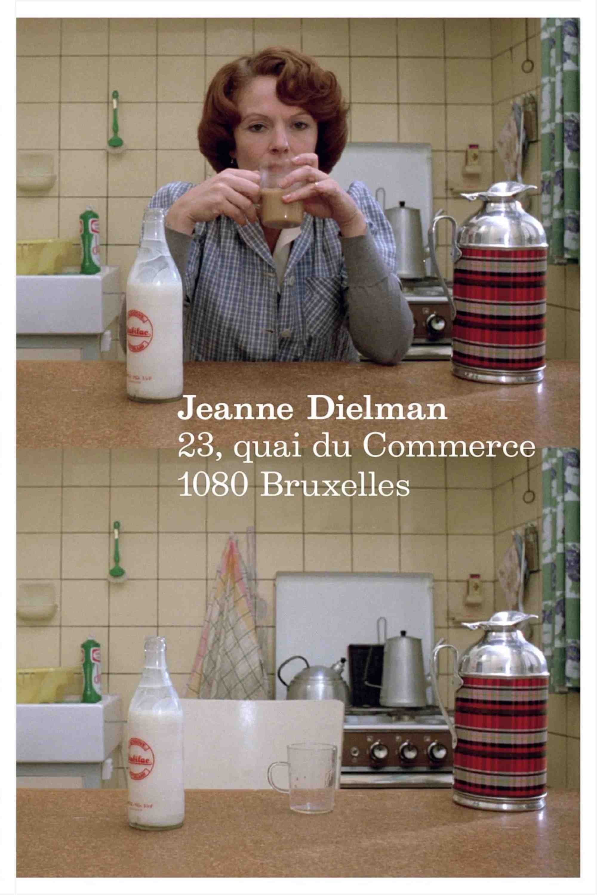 Poster chính thức của phim Phim Tâm Lý "Jeanne Dielman, 23, Quai Du Commerce, 1080 Bruxelles" (Jeanne Dielman, 23, quai du Commerce, 1080 Bruxelles - 1976), với sự tham gia của diễn viên Delphine Seyrig và Jan Decorte.