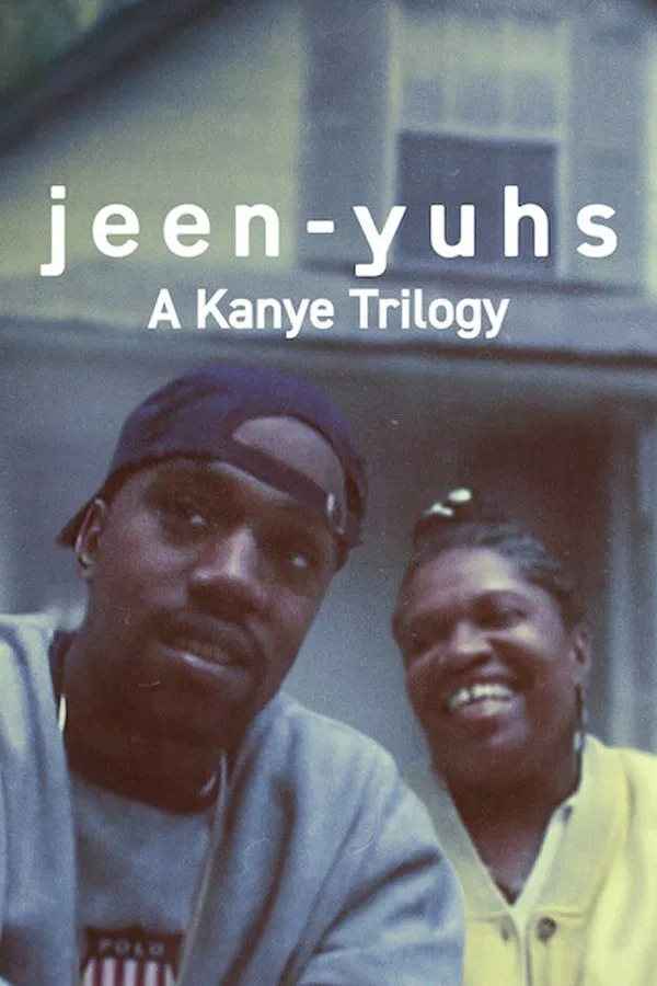 Poster chính thức của phim Phim Tài Liệu "jeen-yuhs: Bộ ba của Kanye" (jeen-yuhs: A Kanye Trilogy - 2022), với sự tham gia của diễn viên Ye và Coodie Simmons.