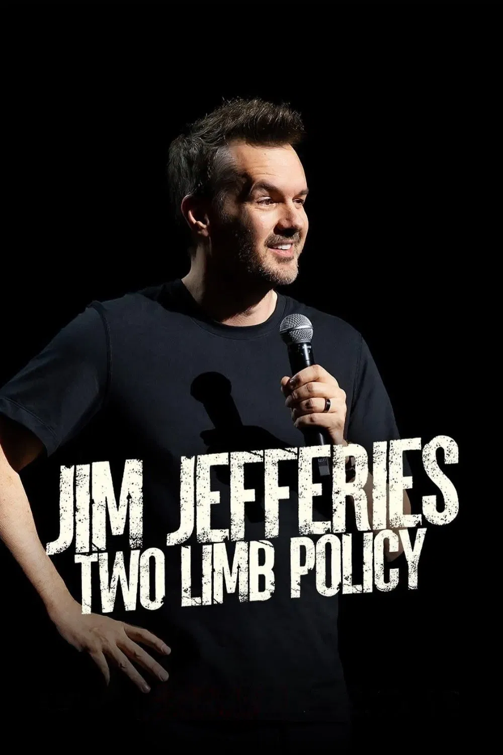 Poster chính thức của phim Phim Hài "Jim Jefferies: Chính Sách Hai Chi" (Jim Jefferies: Two Limb Policy - 2025), với sự tham gia của diễn viên Jim Jefferies.