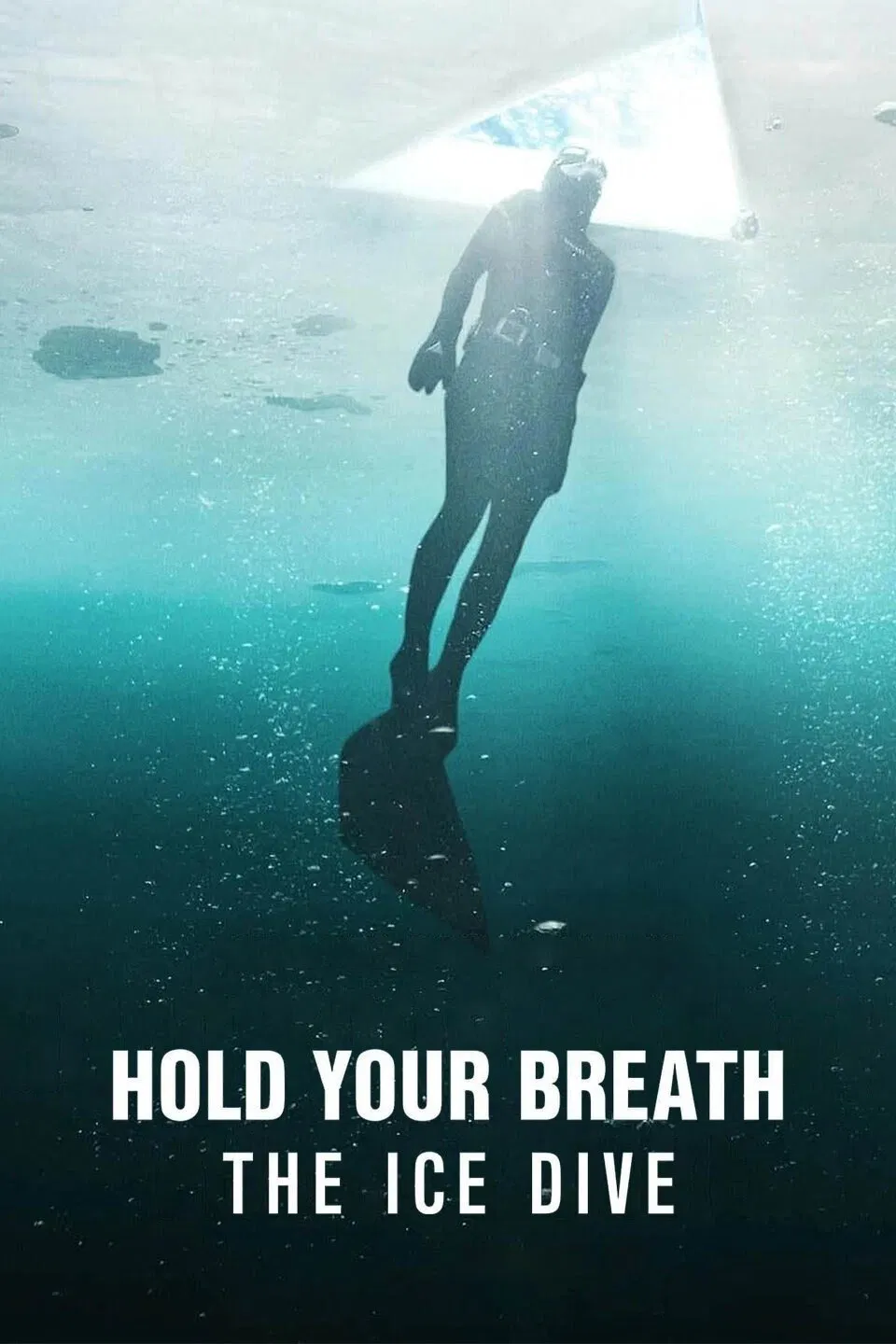 Poster chính thức của phim Phim Tài Liệu "Johanna Nordblad: Lặn Dưới Băng" (Hold Your Breath: The Ice Dive - 2022).
