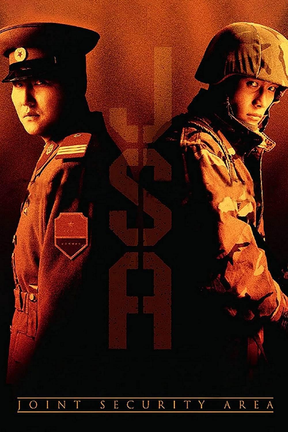 Poster chính thức của phim Phim Tâm Lý, Phim Giật Gân "Joint Security Area" (Joint Security Area - 2000), với sự tham gia của diễn viên Lee Young-ae và Lee Byung-hun.