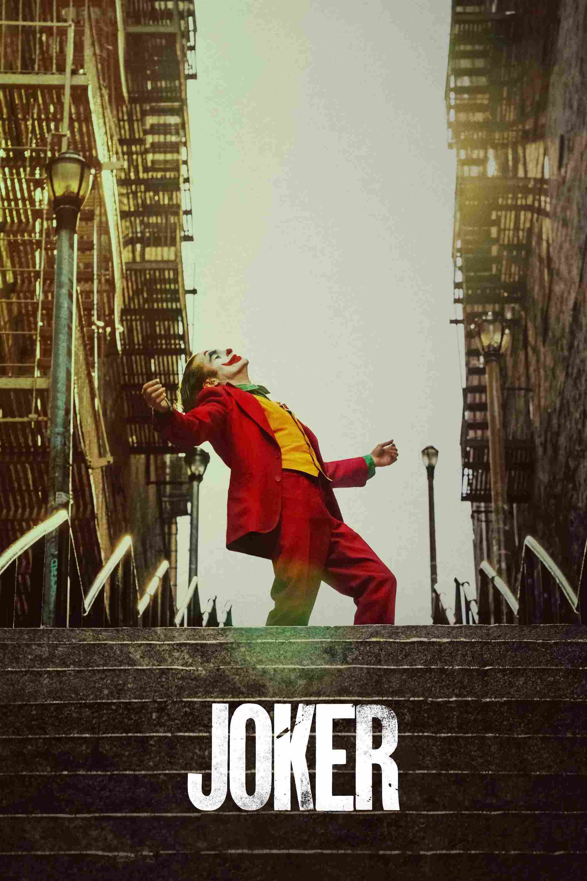 Poster chính thức của phim Phim Hình Sự, Phim Giật Gân "Joker" (Joker - 2019), với sự tham gia của diễn viên Joaquin Phoenix và Robert De Niro.
