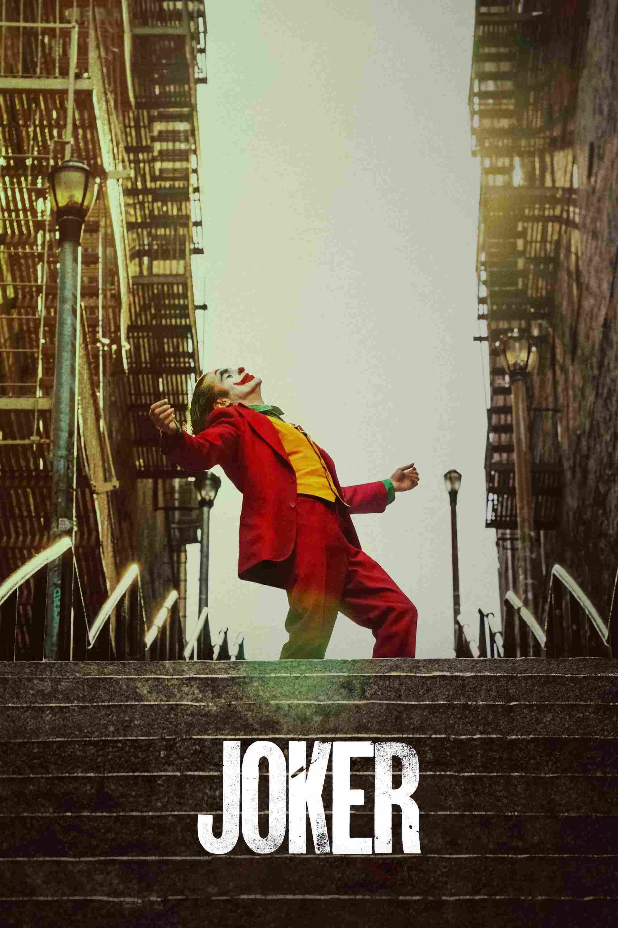 Poster chính thức của phim Phim Hình Sự, Phim Giật Gân "Joker: Gã Hề" (Joker - 2019), với sự tham gia của diễn viên Joaquin Phoenix và Robert De Niro.