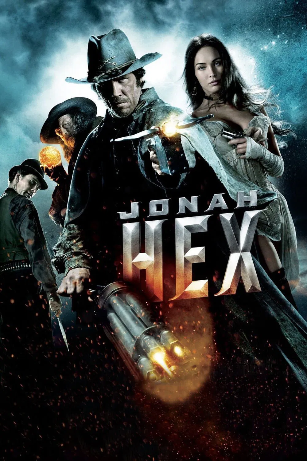 Poster chính thức của phim Phim Hành Động, Phim Miền Tây "Jonah Hex: Trùm Săn Tiền Thưởng" (Jonah Hex - 2010), với sự tham gia của diễn viên Josh Brolin và John Malkovich.