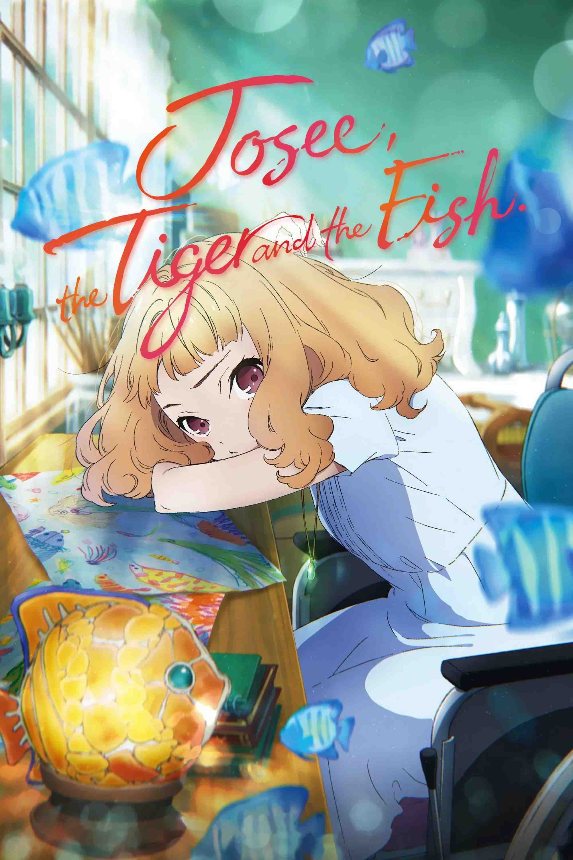 Poster chính thức của phim Phim Hoạt Hình, Phim Tâm Lý "Josee,  Khi Nàng Thơ Yêu" (Josee, the Tiger and the Fish - 2020), với sự tham gia của diễn viên Taishi Nakagawa và Kaya Kiyohara.