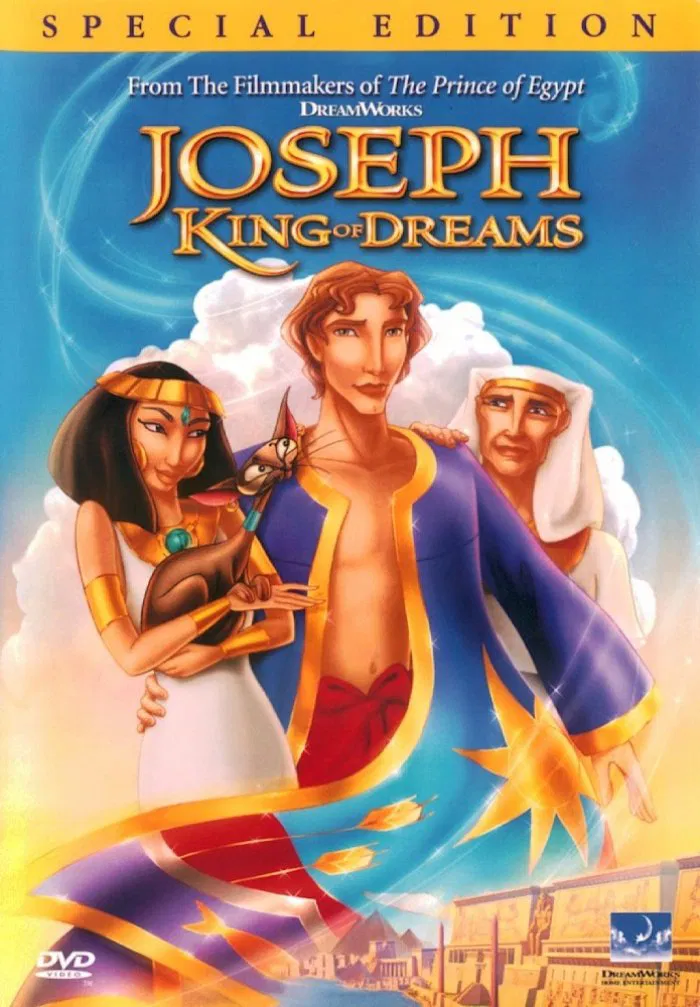 Poster chính thức của phim Phim Gia Đình, Phim Hoạt Hình "Joseph: Vua Giải Mộng" (Joseph: King of Dreams - 2002), với sự tham gia của diễn viên Ben Affleck và Mark Hamill.