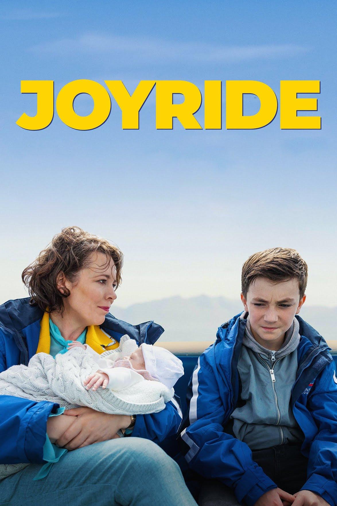 Poster chính thức của phim Phim Hài, Phim Tâm Lý "Joyride" (Joyride - 2022), với sự tham gia của diễn viên Olivia Colman và Lochlann Ó Mearáin.