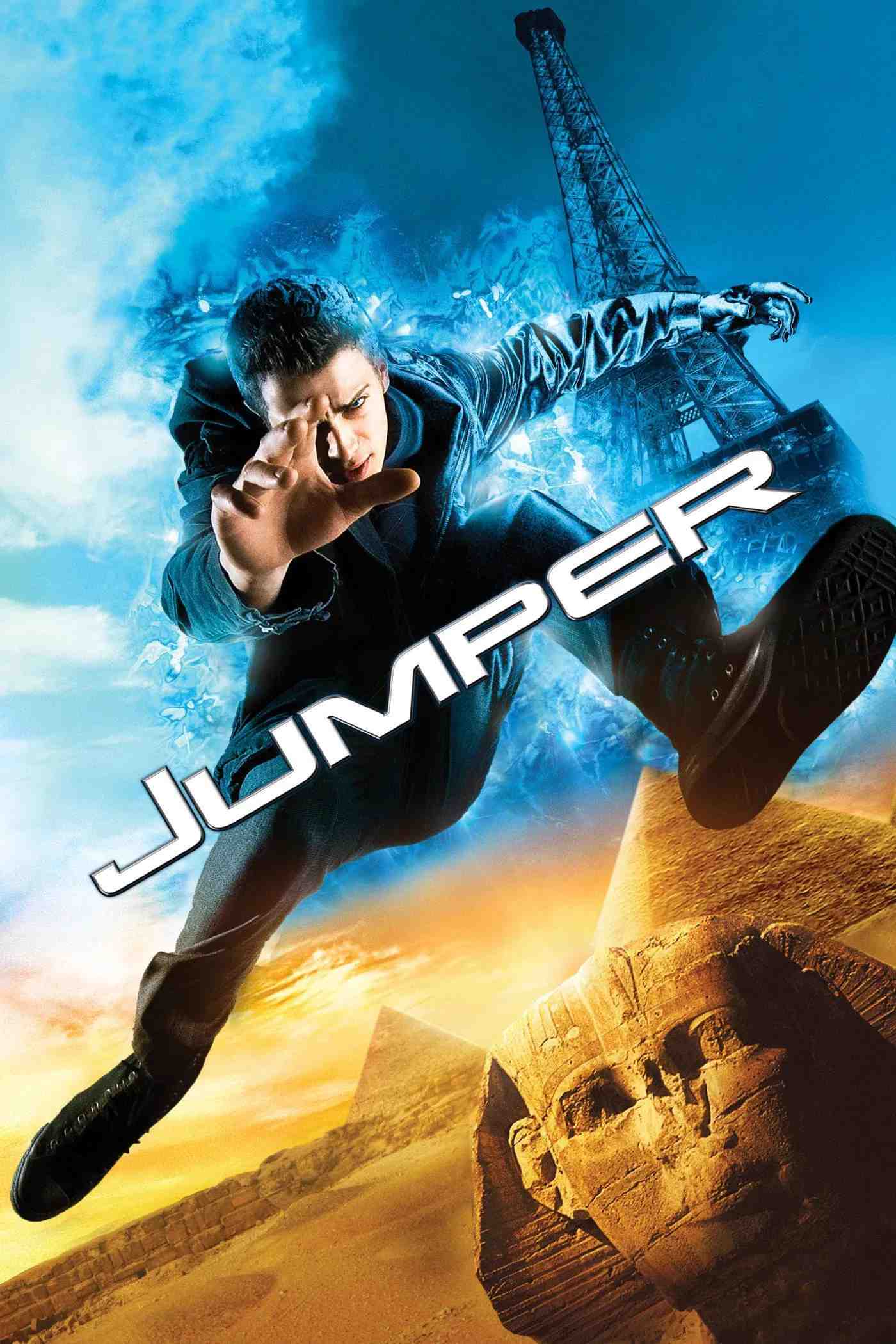 Poster chính thức của phim Phim Hành Động, Phim Phiêu Lưu "Jumper: Những Kẻ Thống Trị" (Jumper - 2008), với sự tham gia của diễn viên Hayden Christensen và Jamie Bell.