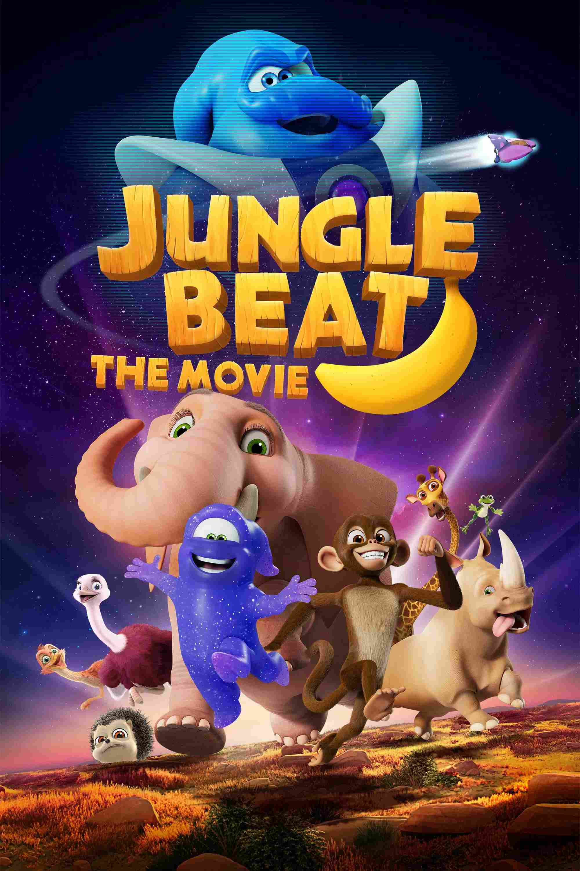 Poster chính thức của phim Phim Gia Đình, Phim Hoạt Hình "Jungle Beat: The Movie" (Jungle Beat: The Movie - 2020), với sự tham gia của diễn viên David Menkin và David Rintoul.