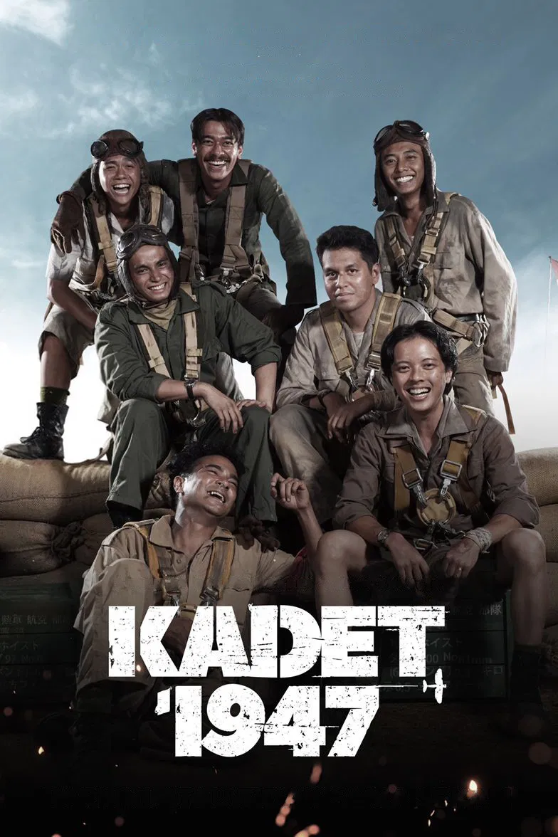 Poster chính thức của phim Phim Tâm Lý, Phim Lịch Sử "Kadet 1947" (Kadet 1947 - 2021), với sự tham gia của diễn viên Bisma Karisma và Marthino Lio.