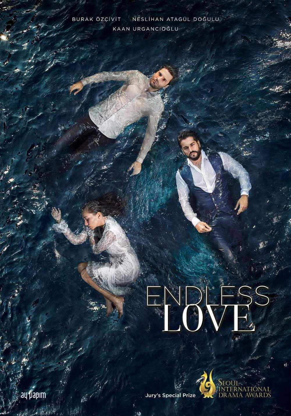 Poster chính thức của phim Phim Tâm Lý, Phim Hài "Kara Sevda (Phần 1)" (Endless Love - 2015), với sự tham gia của diễn viên Burak Özçivit và Neslihan Atagül.
