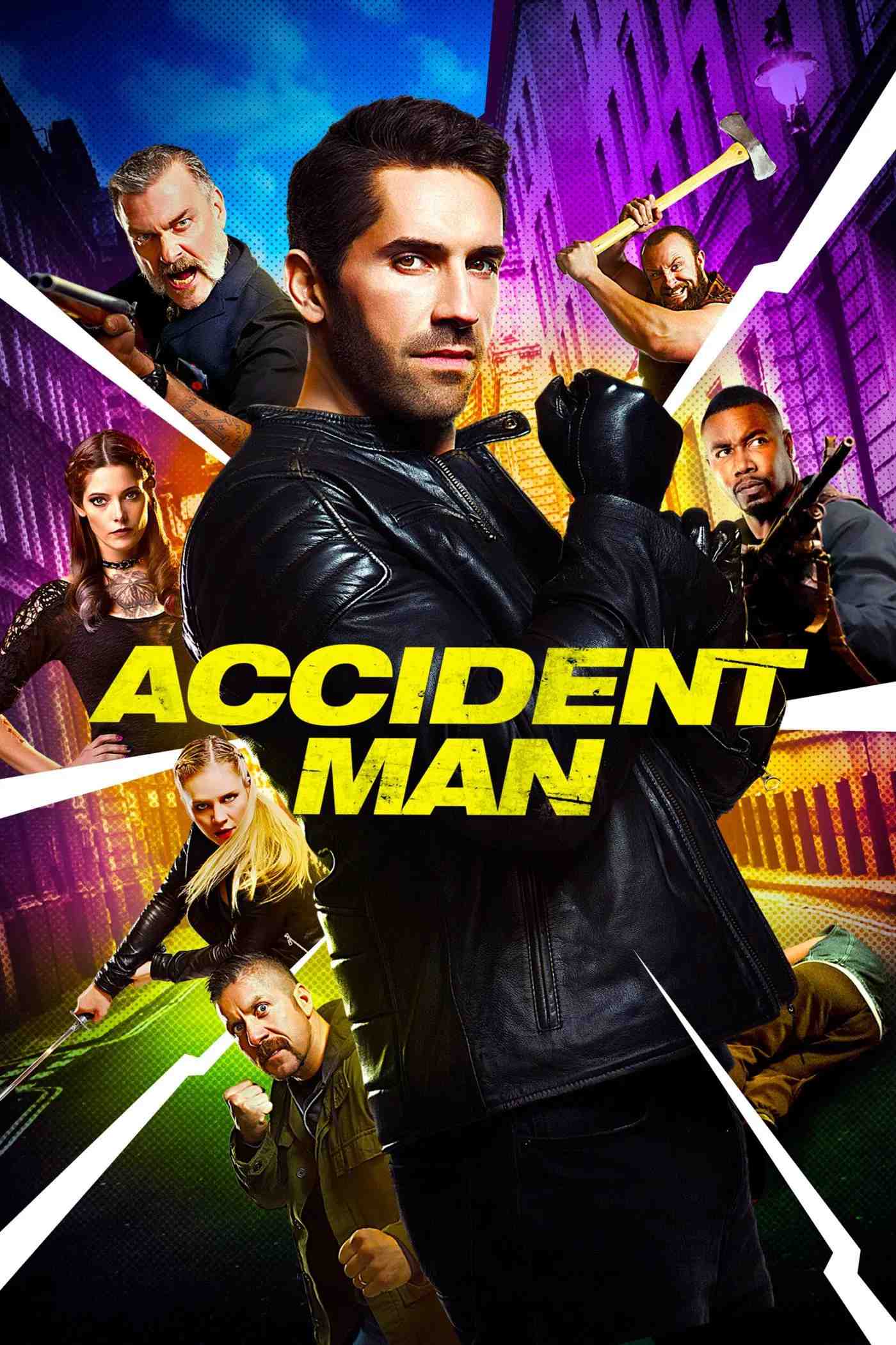Poster chính thức của phim Phim Hành Động, Phim Hình Sự "Kẻ Ám Sát" (Accident Man - 2018), với sự tham gia của diễn viên Scott Adkins và Ray Stevenson.