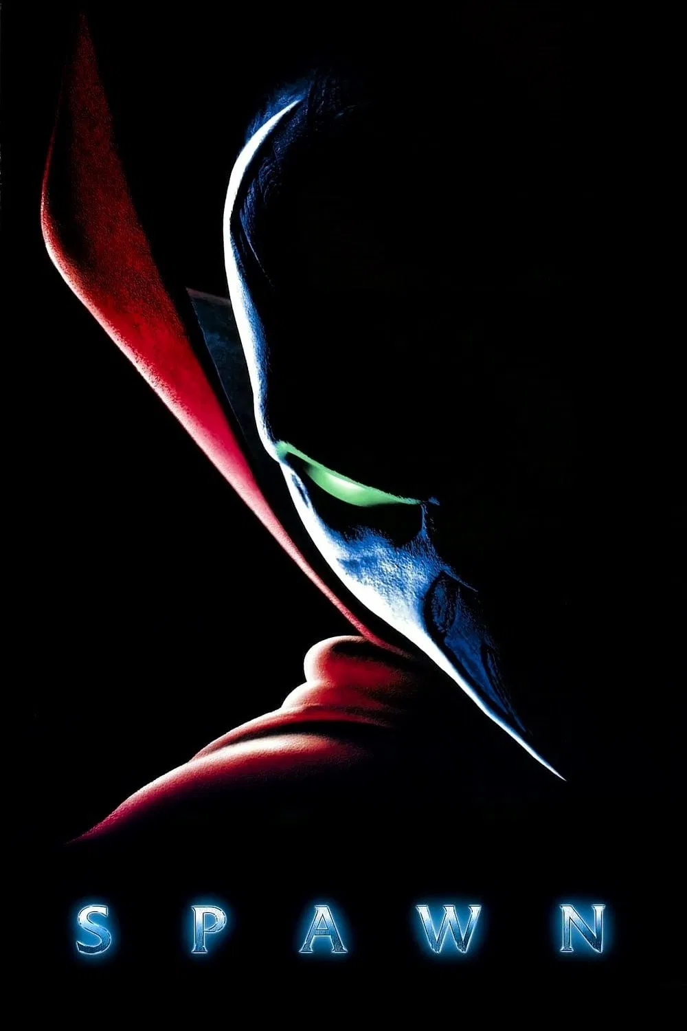 Poster chính thức của phim Phim Hành Động, Phim Phiêu Lưu "Kẻ Bán Linh Hồn Cho Địa Ngục" (Spawn - 1997), với sự tham gia của diễn viên Michael Jai White và Martin Sheen.