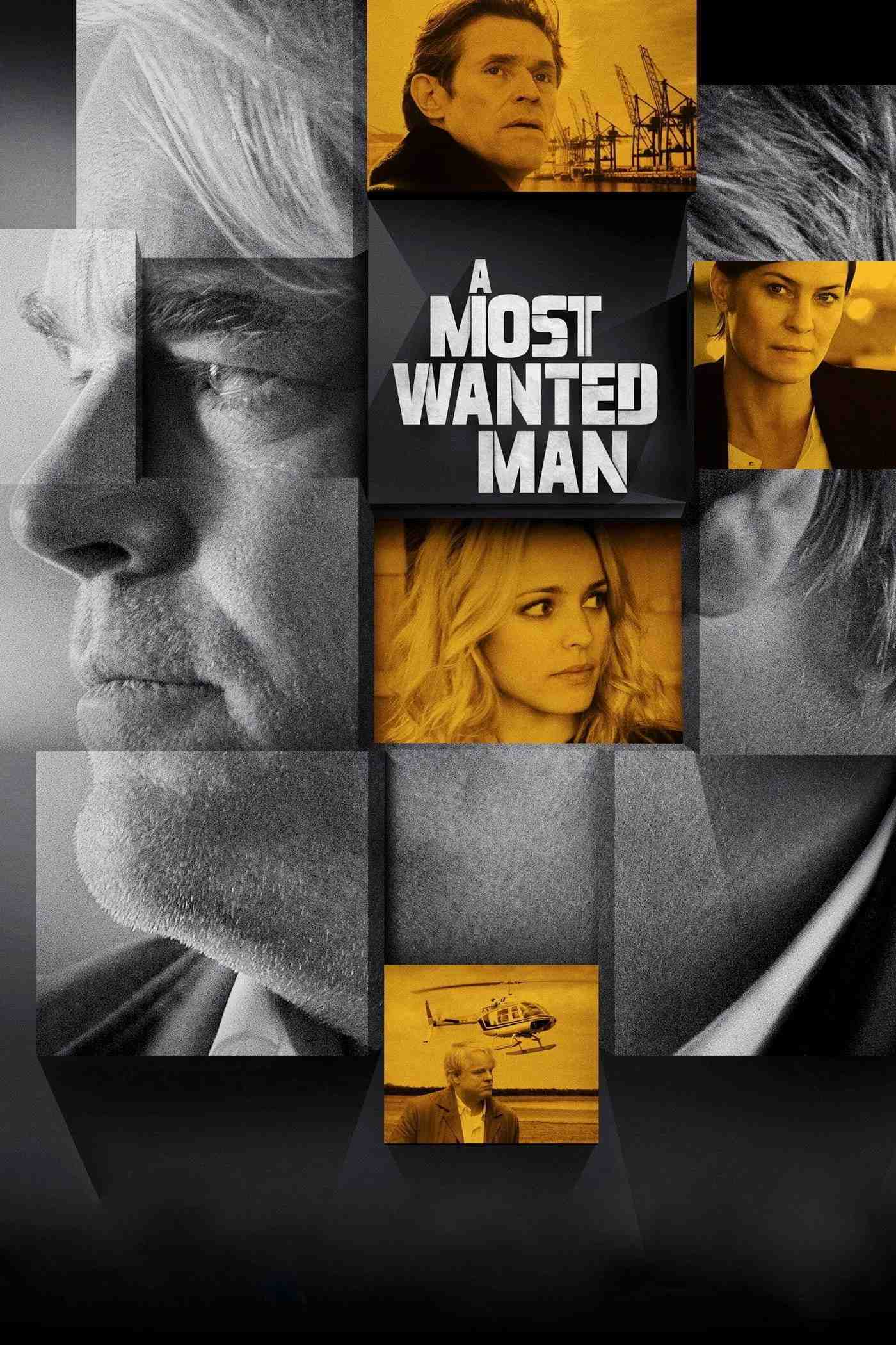 Poster chính thức của phim Phim Giật Gân "Kẻ Bị Truy Nã" (A Most Wanted Man - 2014), với sự tham gia của diễn viên Philip Seymour Hoffman và Willem Dafoe.