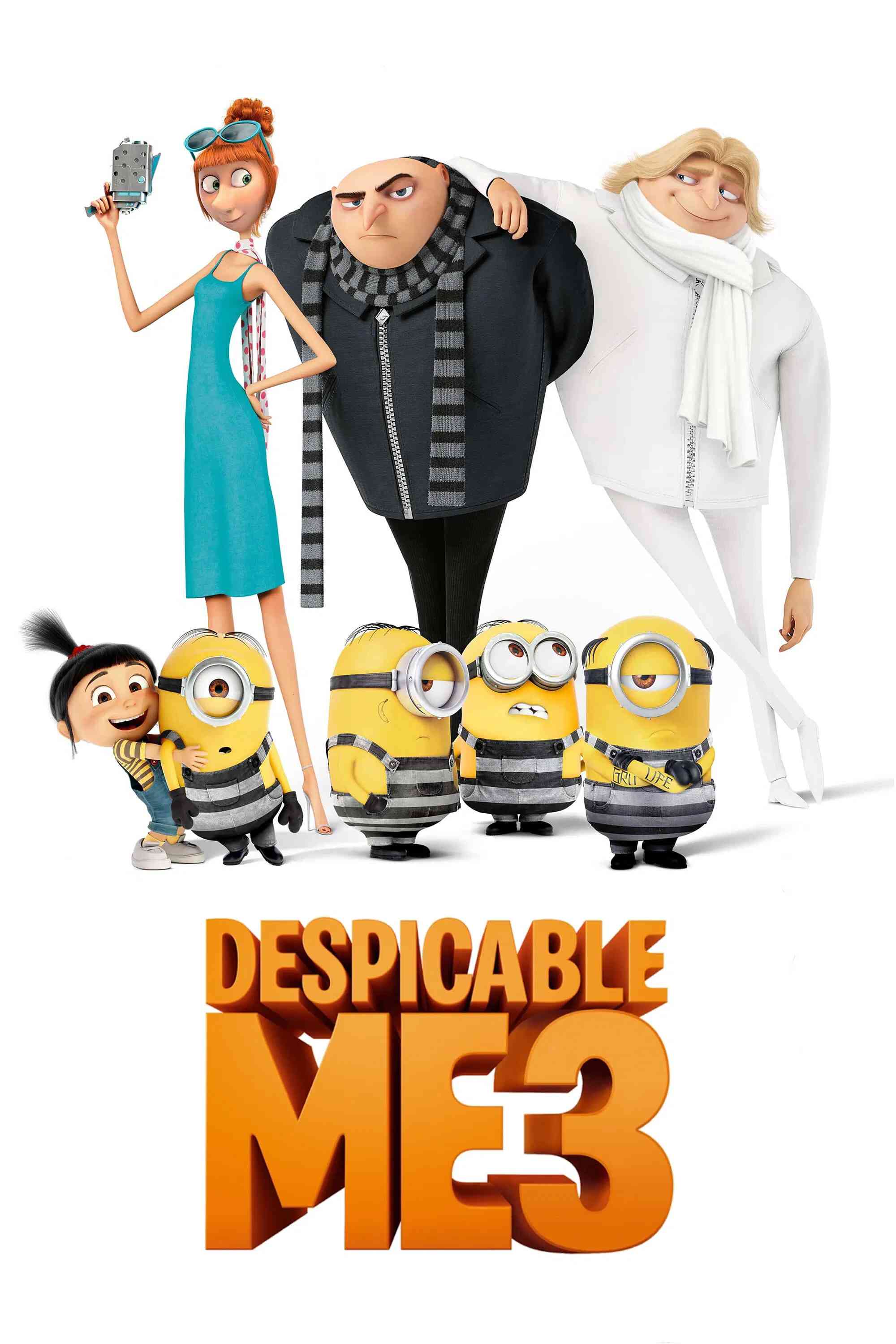 Poster chính thức của phim Phim Hành Động, Phim Hoạt Hình "Kẻ Cắp Mặt Trăng 3" (Despicable Me 3 - 2017), với sự tham gia của diễn viên Steve Carell và Kristen Wiig.