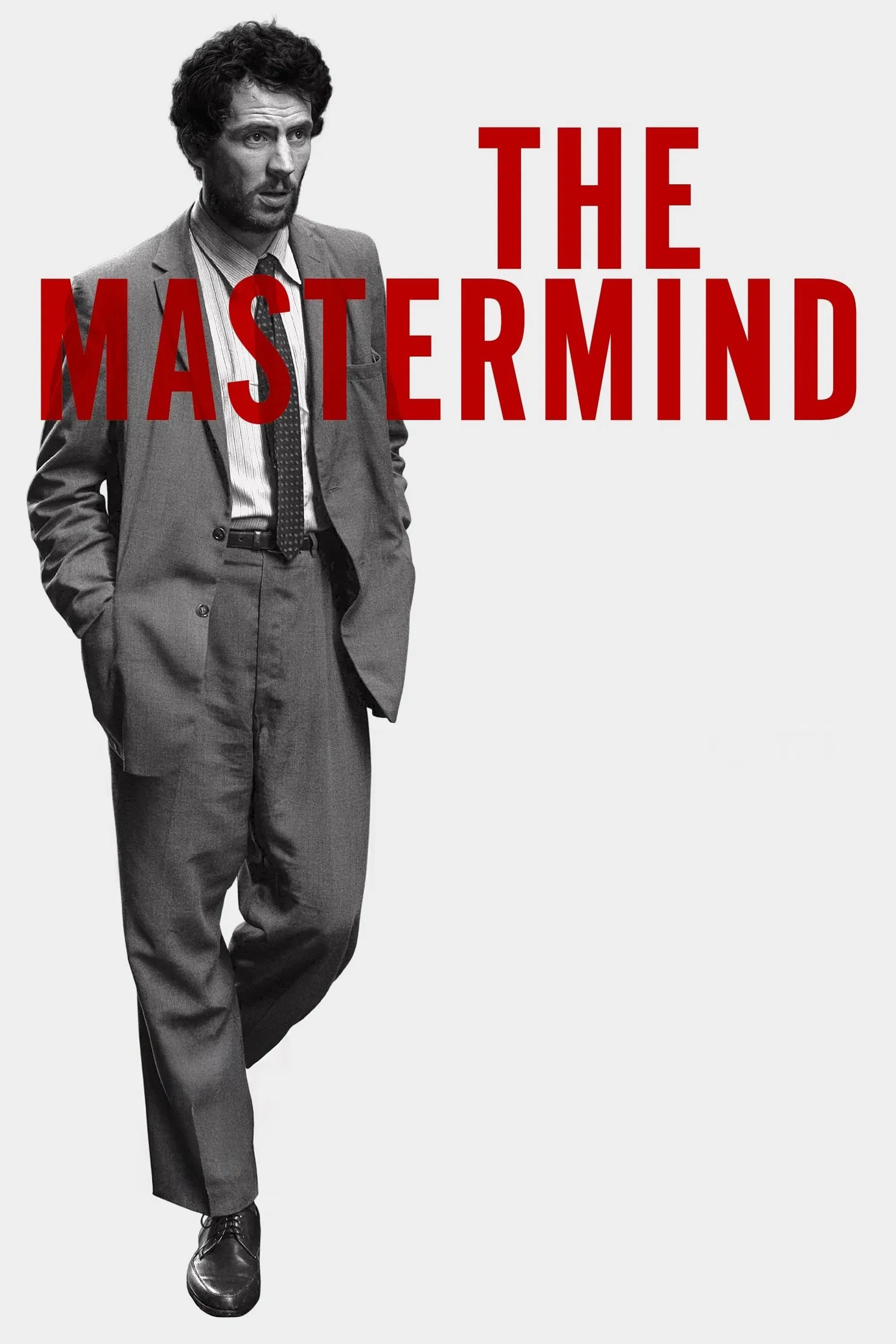 Poster chính thức của phim Phim Tâm Lý, Phim Hình Sự "Kẻ Chủ Mưu" (The Mastermind - 2025), với sự tham gia của diễn viên Josh O'Connor và Alana Haim.