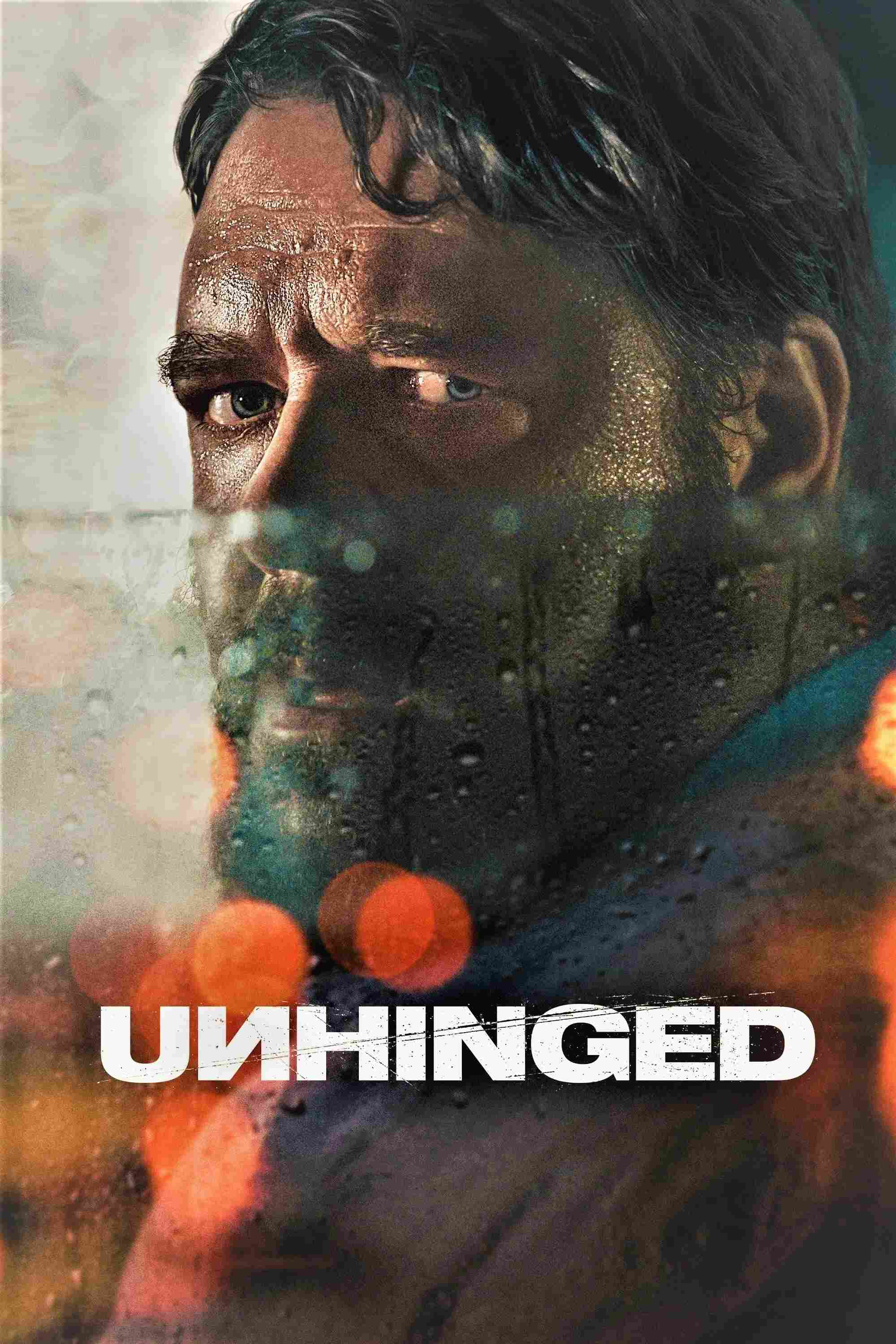 Poster chính thức của phim Phim Hành Động, Phim Giật Gân "Kẻ Cuồng Sát" (Unhinged - 2020), với sự tham gia của diễn viên Russell Crowe và Caren Pistorius.