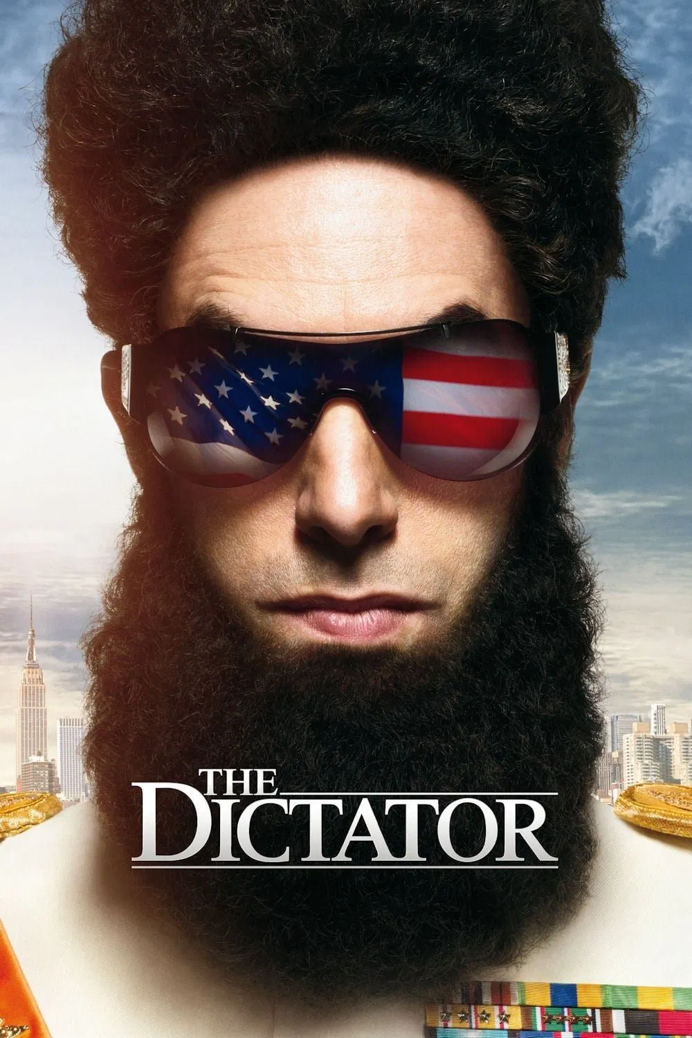 Poster chính thức của phim Phim Hài "Kẻ Độc Tài" (The Dictator - 2012), với sự tham gia của diễn viên Sacha Baron Cohen và Ben Kingsley.