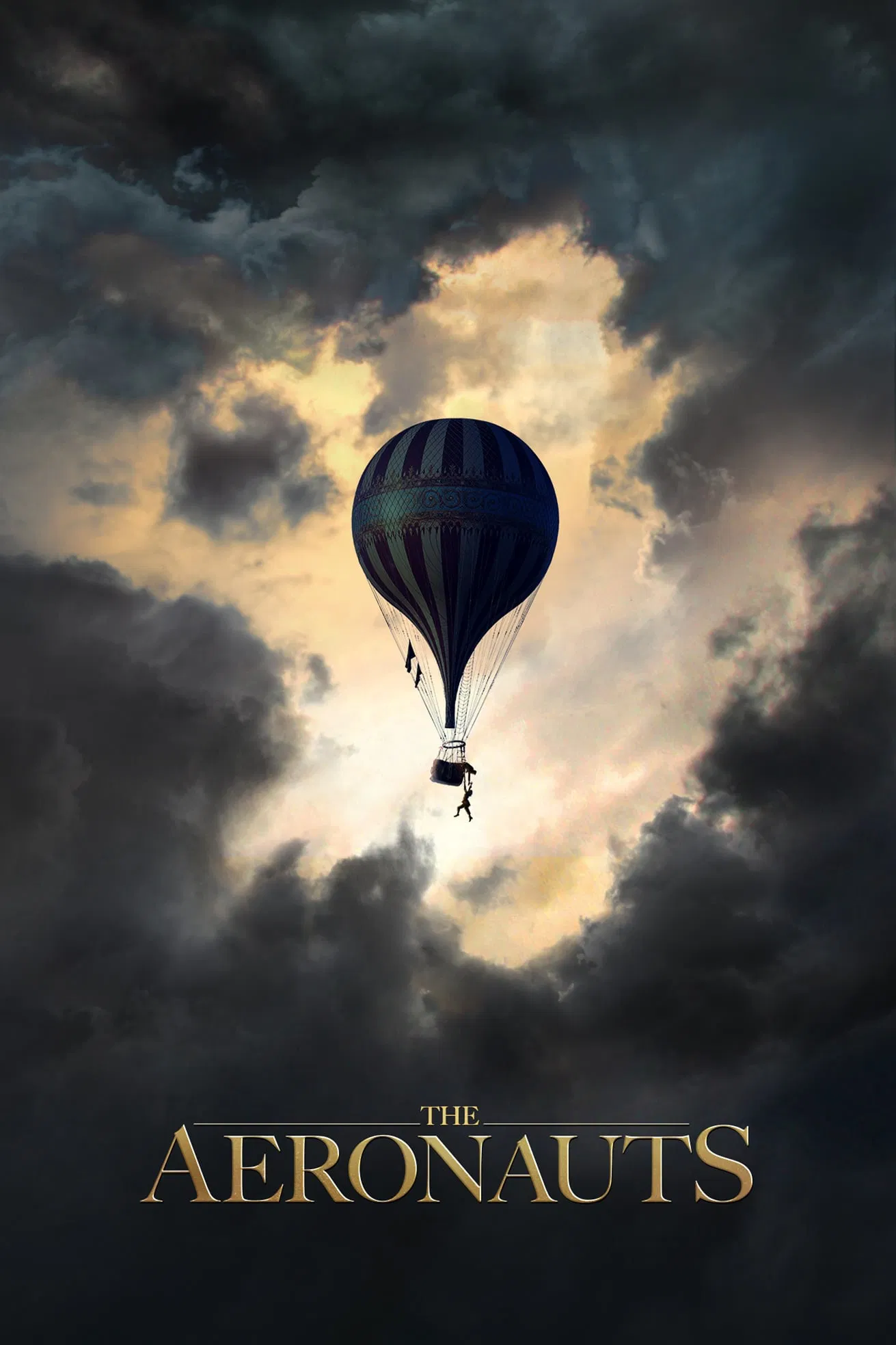 Poster chính thức của phim Phim Phiêu Lưu, Phim Tâm Lý "Kẻ Du Hành Trên Mây" (The Aeronauts - 2019), với sự tham gia của diễn viên Eddie Redmayne và Felicity Jones.