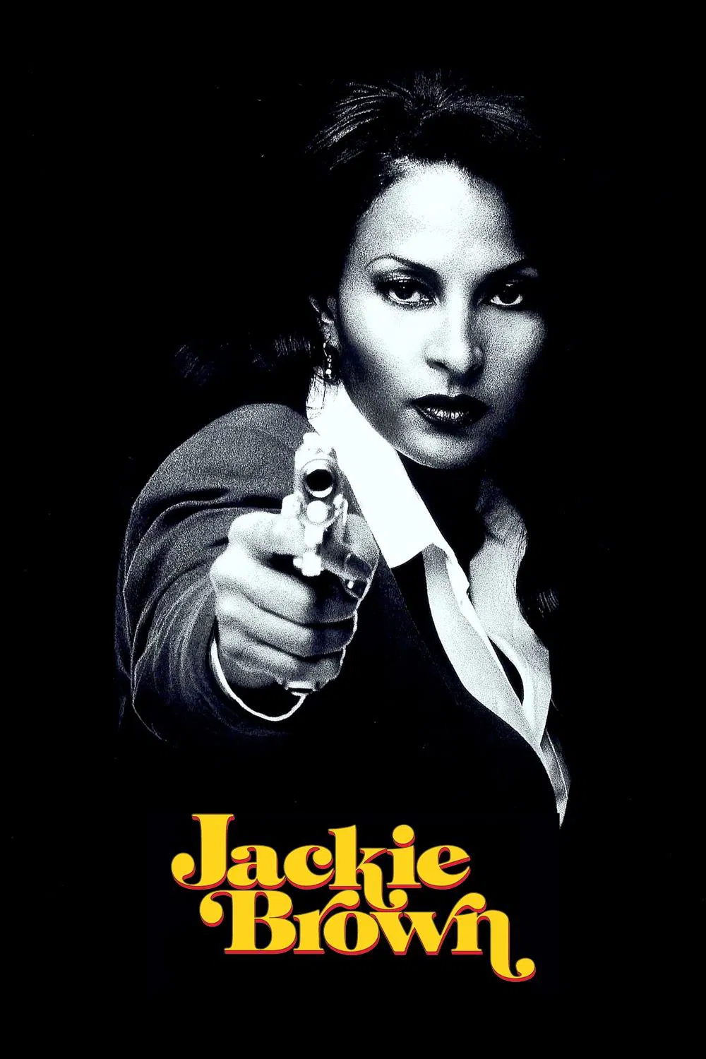 Poster chính thức của phim Phim Hình Sự, Phim Tâm Lý "Kế Hoạch Của Jackie" (Jackie Brown - 1997), với sự tham gia của diễn viên Pam Grier và Samuel L. Jackson.