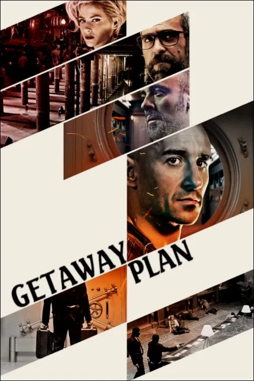 Poster chính thức của phim Phim Hành Động, Phim Giật Gân "Kế Hoạch Đào Thoát" (Getaway Plan - 2017), với sự tham gia của diễn viên Alain Hernández và Javier Gutiérrez.