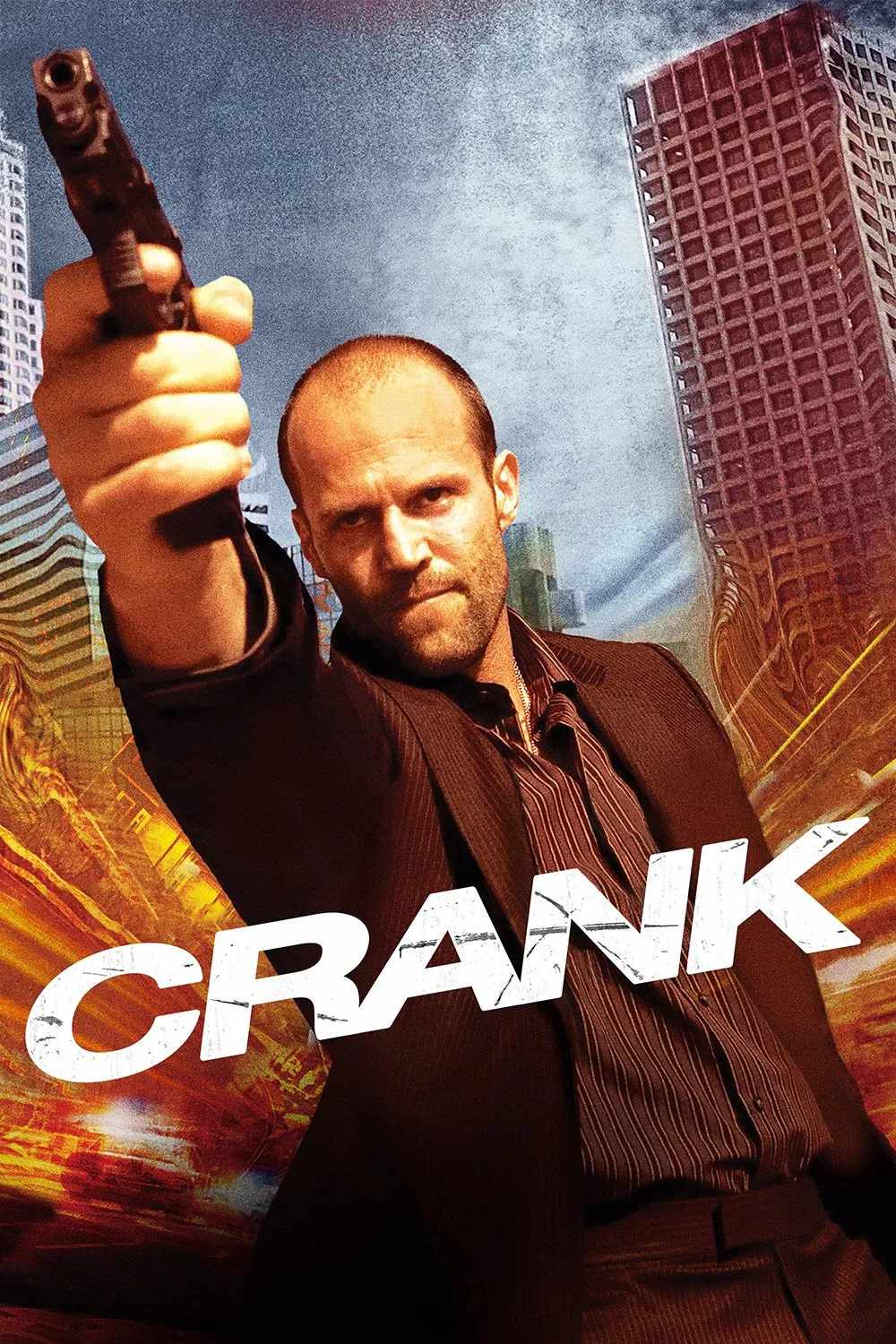 Poster chính thức của phim Phim Hành Động, Phim Giật Gân "Kẻ Lập Dị" (Crank - 2006), với sự tham gia của diễn viên Jason Statham và Amy Smart.
