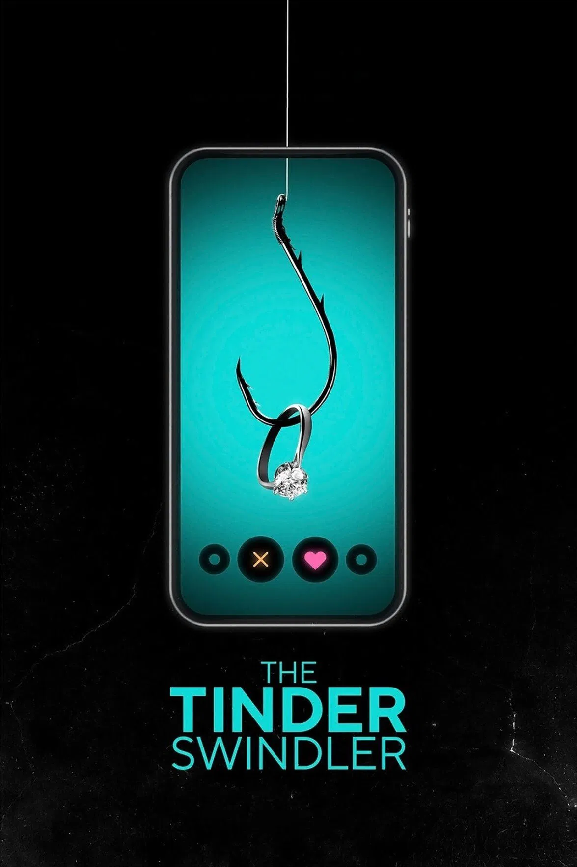 Poster chính thức của phim Phim Tài Liệu, Phim Hình Sự "Kẻ Lừa Đảo Trên Tinder" (The Tinder Swindler - 2022), với sự tham gia của diễn viên Cecilie Fjellhøy và Pernilla Sjöholm.