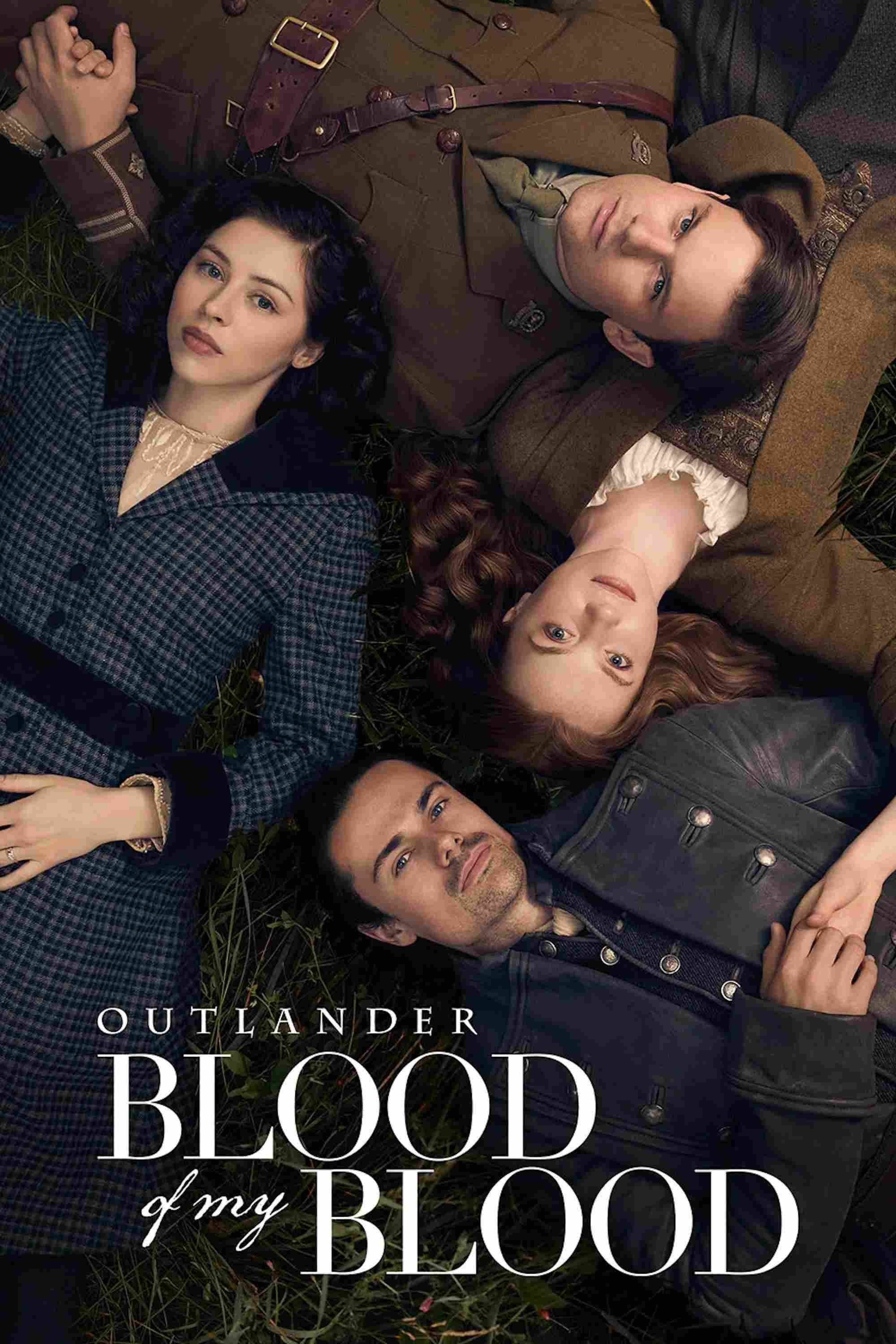 Poster chính thức của phim Phim Tâm Lý "Kẻ Ngoại Tộc: Mạch Máu Tình Thân" (Outlander: Blood of My Blood - 2025), với sự tham gia của diễn viên Harriet Slater và Jamie Roy.