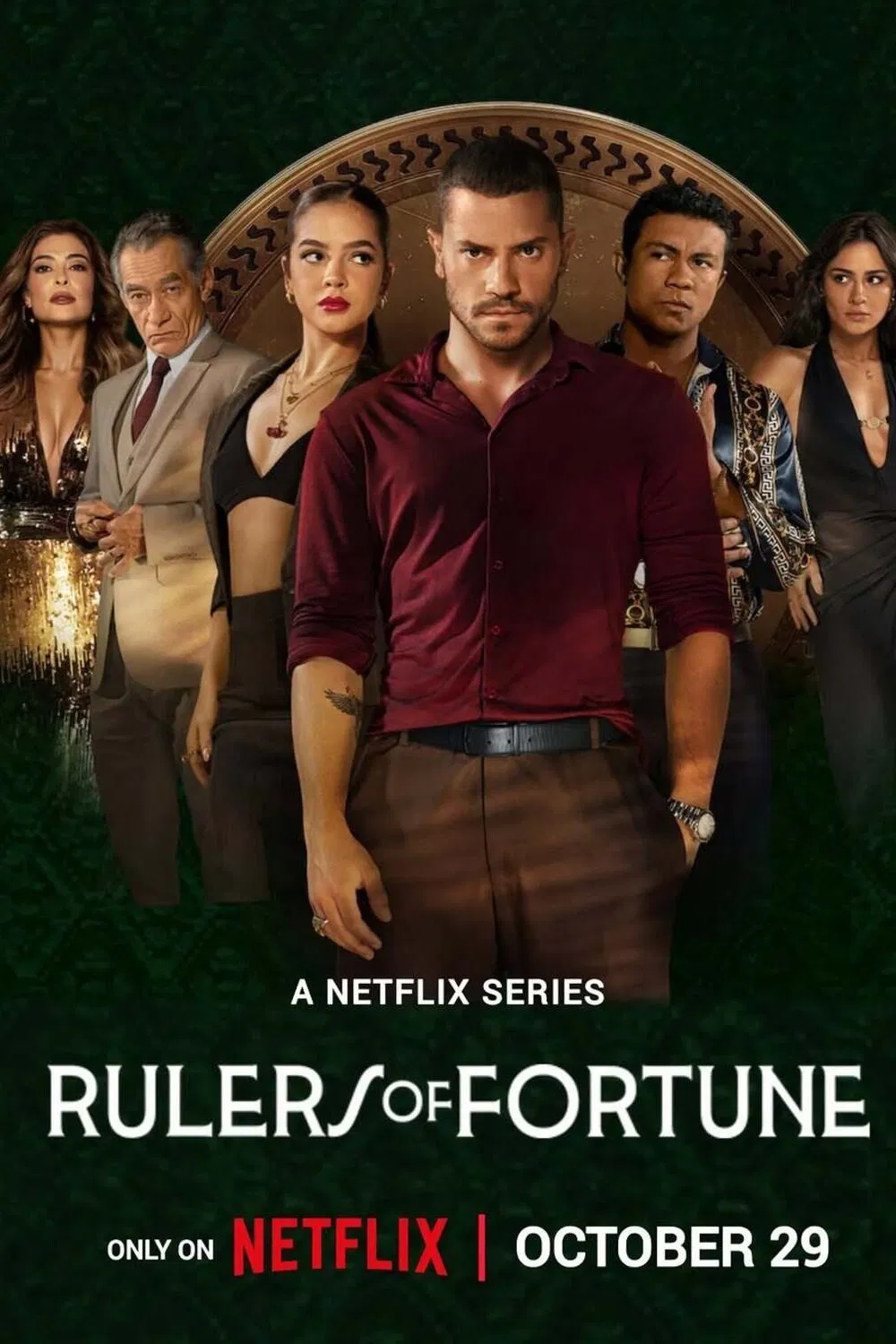 Poster chính thức của phim Phim Hình Sự, Phim Tâm Lý "Kẻ Thống Trị Trò Chơi" (Rulers of Fortune - 2025), với sự tham gia của diễn viên André Lamoglia và Xamã.