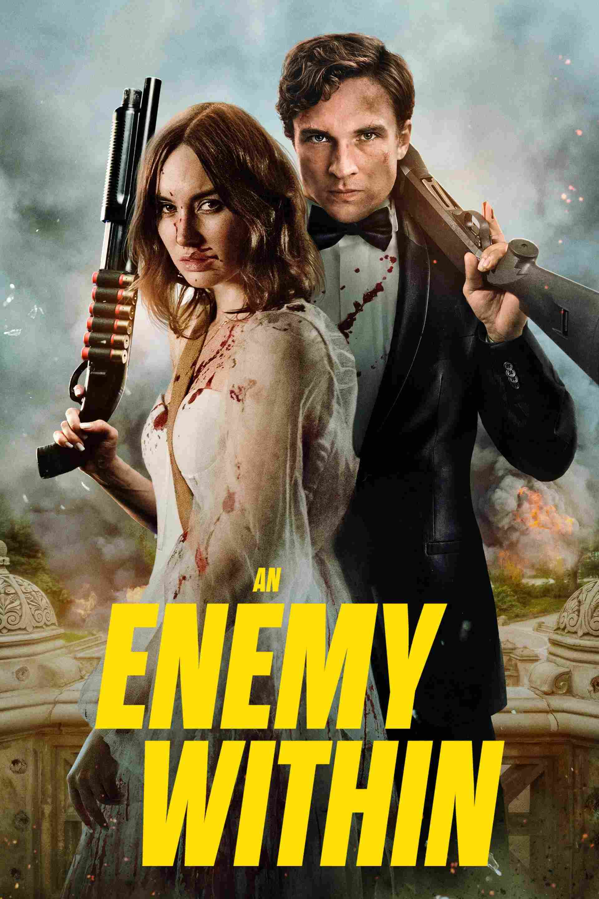 Poster chính thức của phim Phim Hành Động, Phim Giật Gân "Kẻ thù bên trong" (An Enemy Within - 2025), với sự tham gia của diễn viên William Moseley và Patrick Baladi.