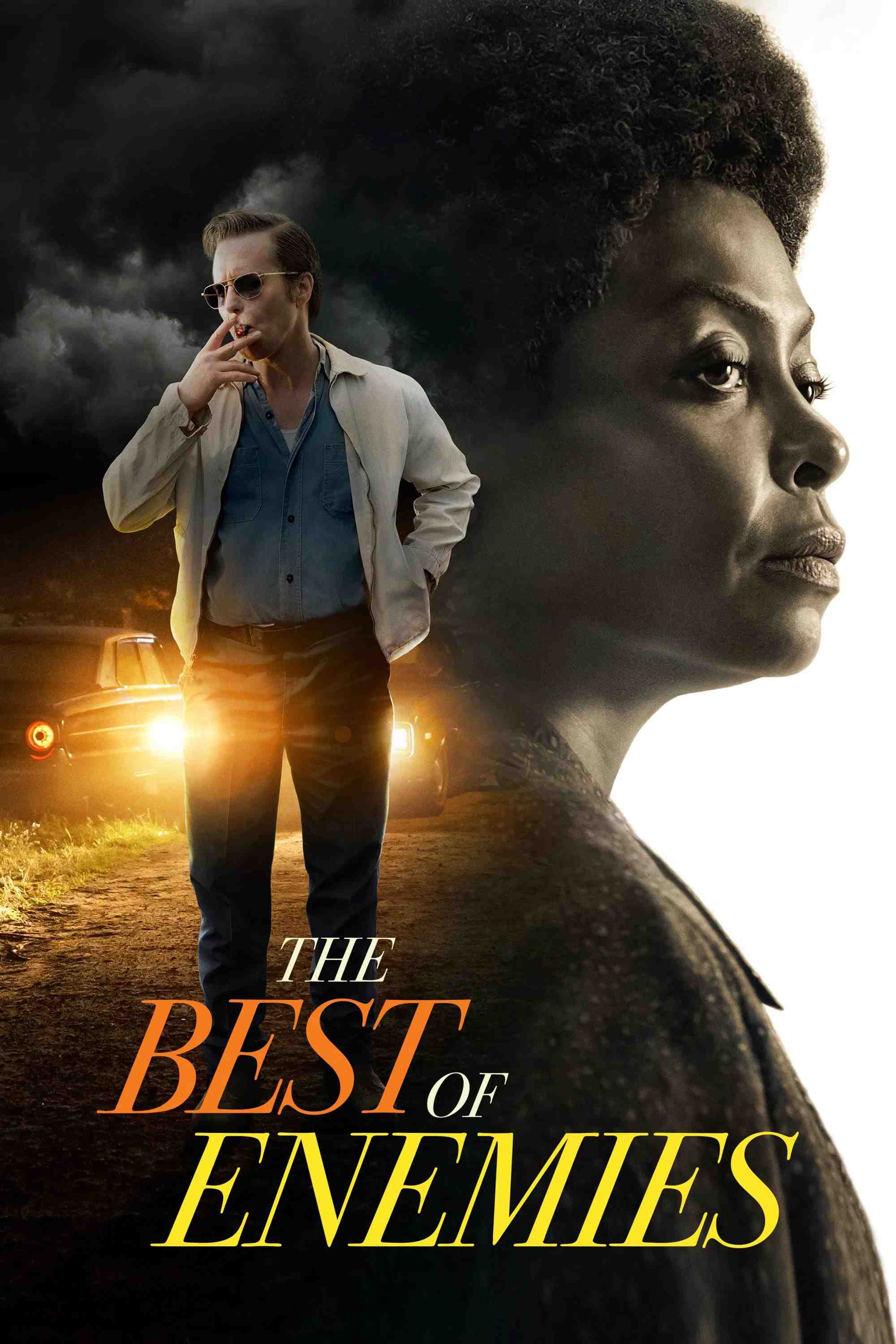 Poster chính thức của phim Phim Tâm Lý, Phim Lịch Sử "Kẻ Thù Đáng Quý" (The Best of Enemies - 2019), với sự tham gia của diễn viên Taraji P. Henson và Sam Rockwell.