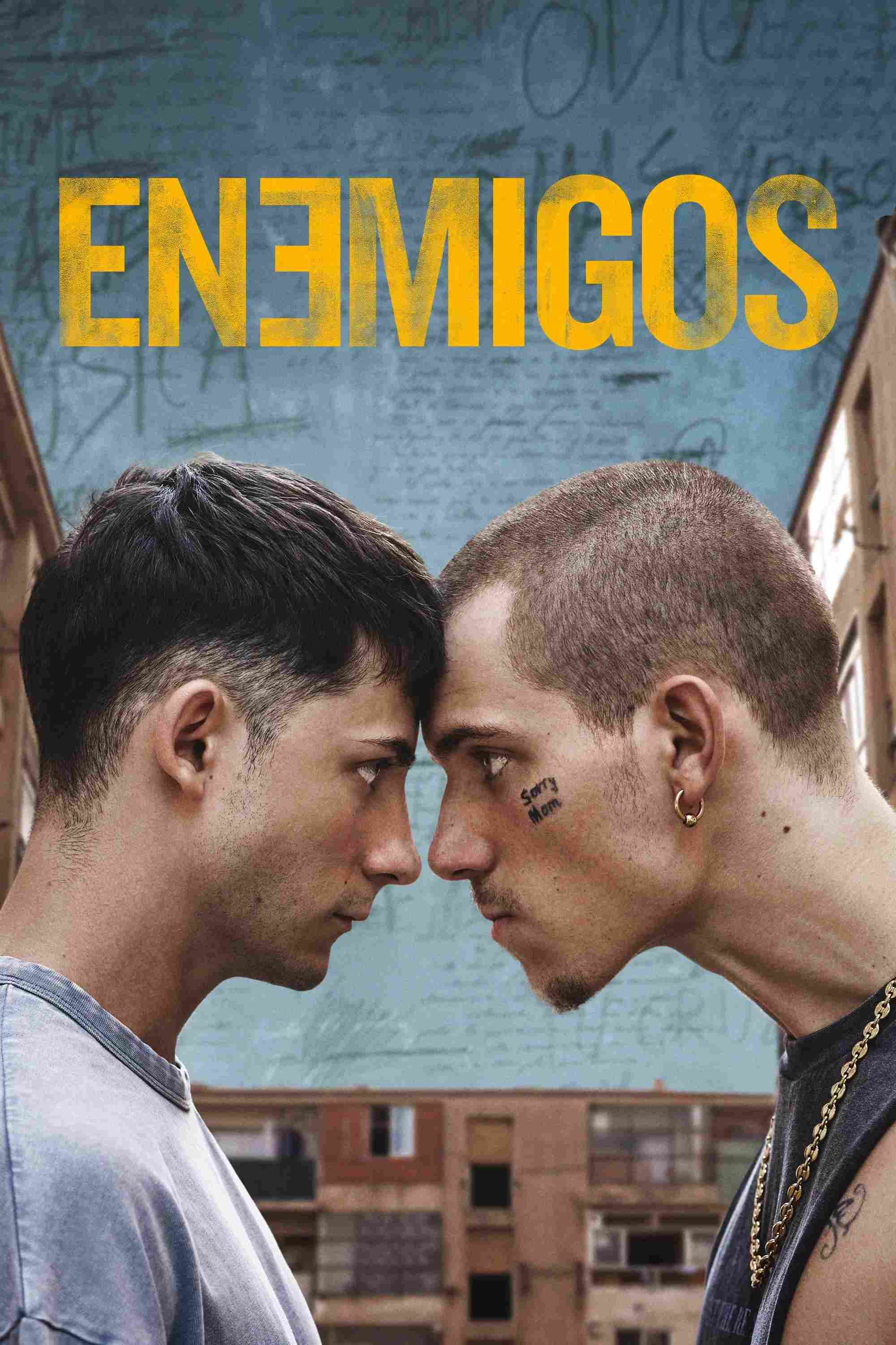 Poster chính thức của phim Phim Tâm Lý "Kẻ Thù" (Enemigos - 2025), với sự tham gia của diễn viên Christian Checa và Hugo Welzel.
