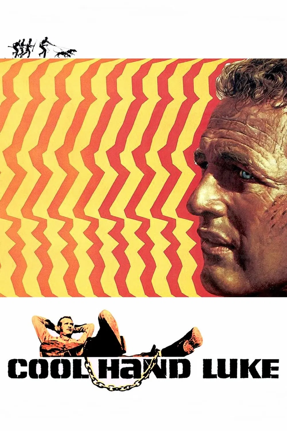 Poster chính thức của phim Phim Tâm Lý, Phim Hình Sự "Kẻ Trơ Tráo" (Cool Hand Luke - 1967), với sự tham gia của diễn viên Paul Newman và George Kennedy.