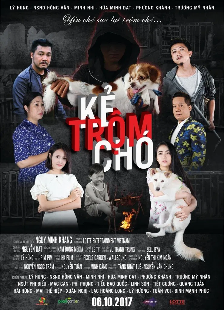 Poster chính thức của phim Phim Tâm Lý, Phim Tình Cảm "Kẻ Trộm Chó" (Kẻ Trộm Chó - 2017), với sự tham gia của diễn viên Hứa Minh Đạt và Lý Hùng.